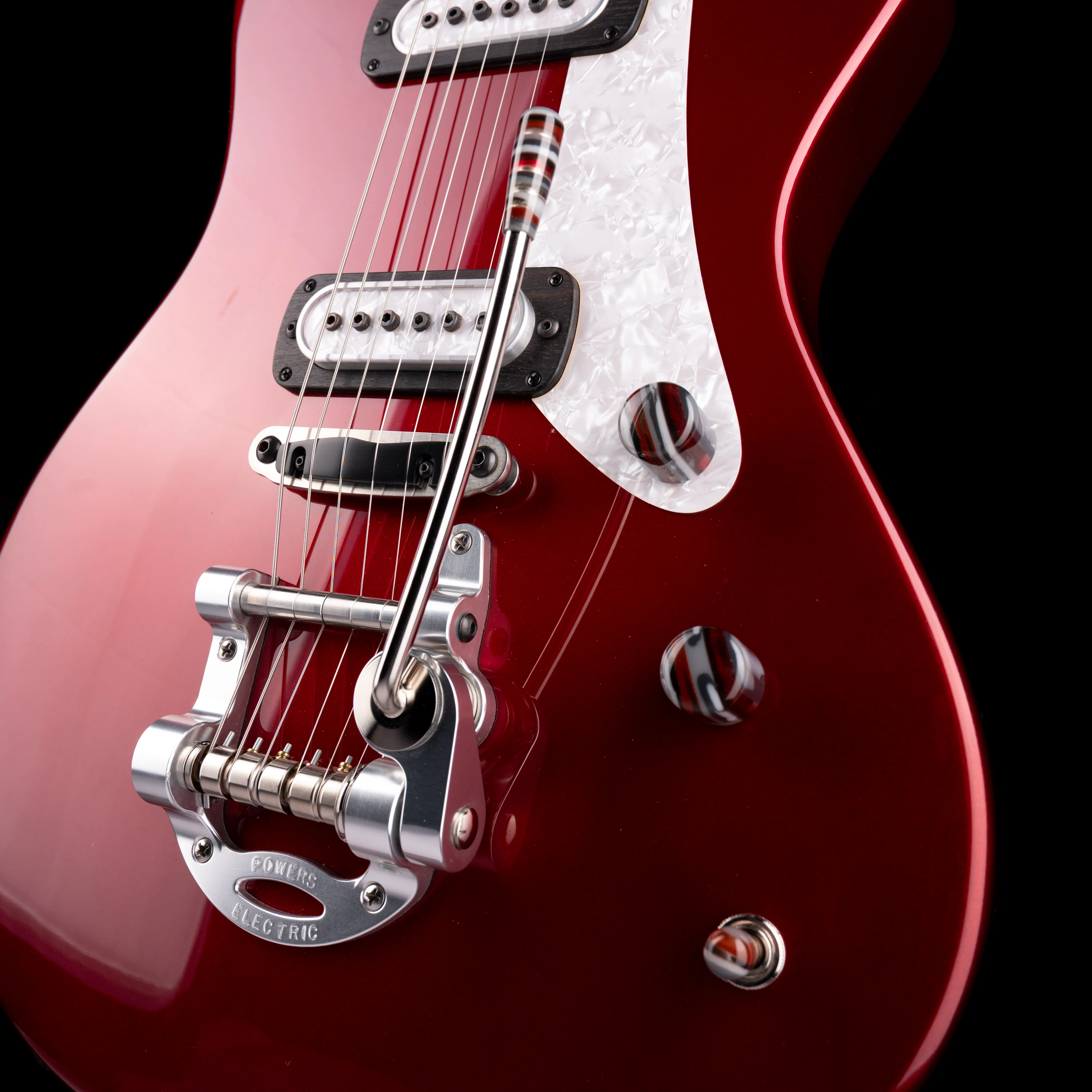 Powers Electric A-Type Crystal Red Metallic with Softshell Case - Image 5