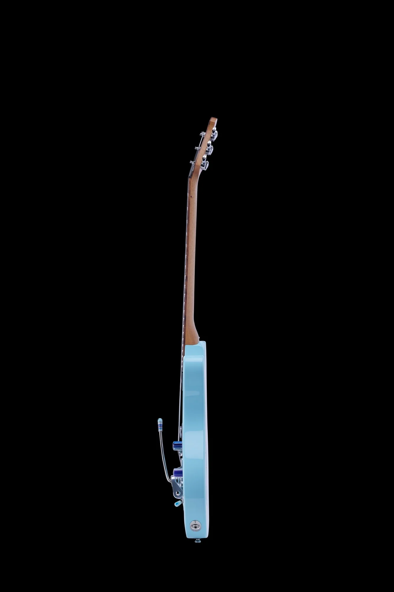 Powers Electric A-Type Larkspur Blue With Softshell Case - Image 3