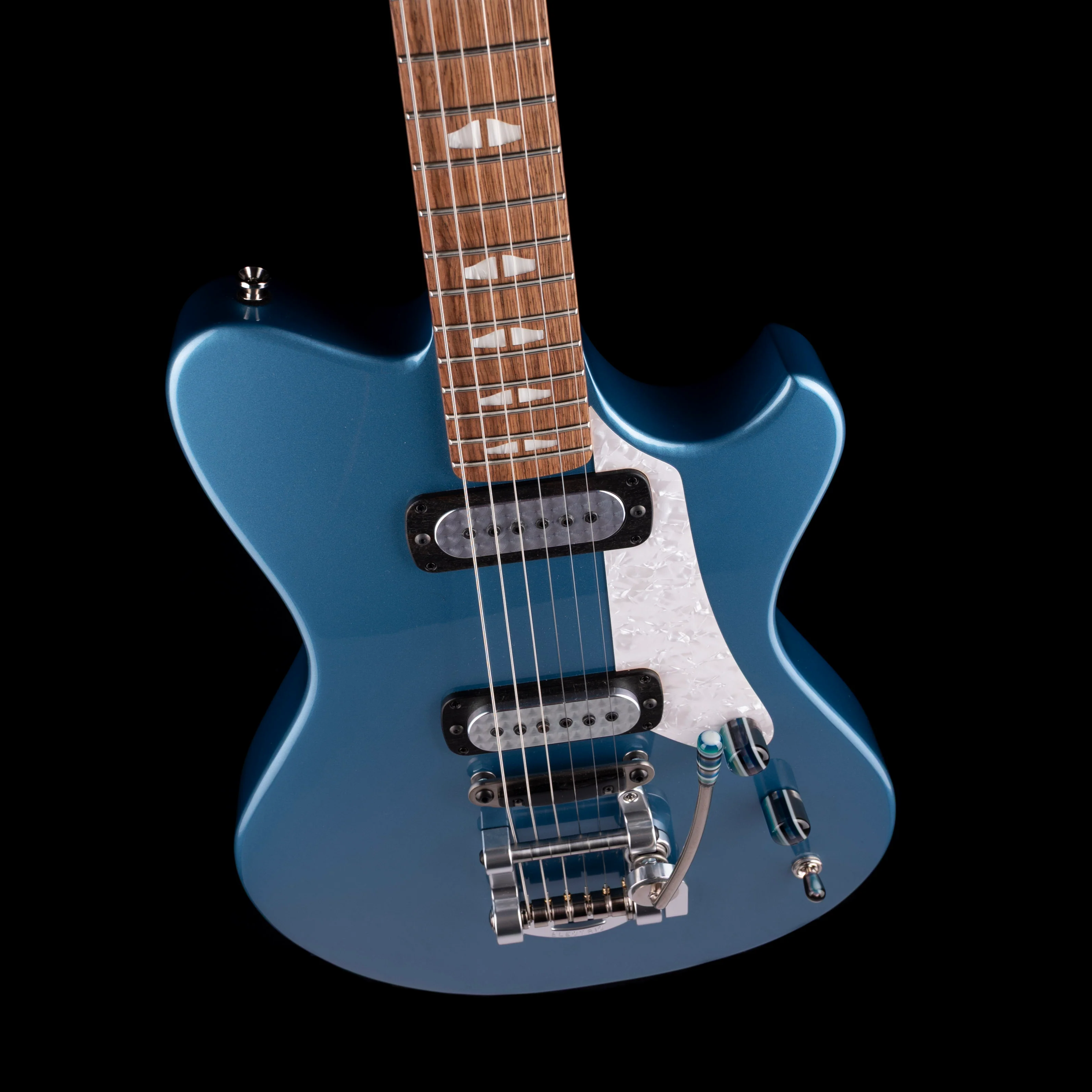 Powers Electric A-Type Pelham Blue with Softshell Case - Image 3