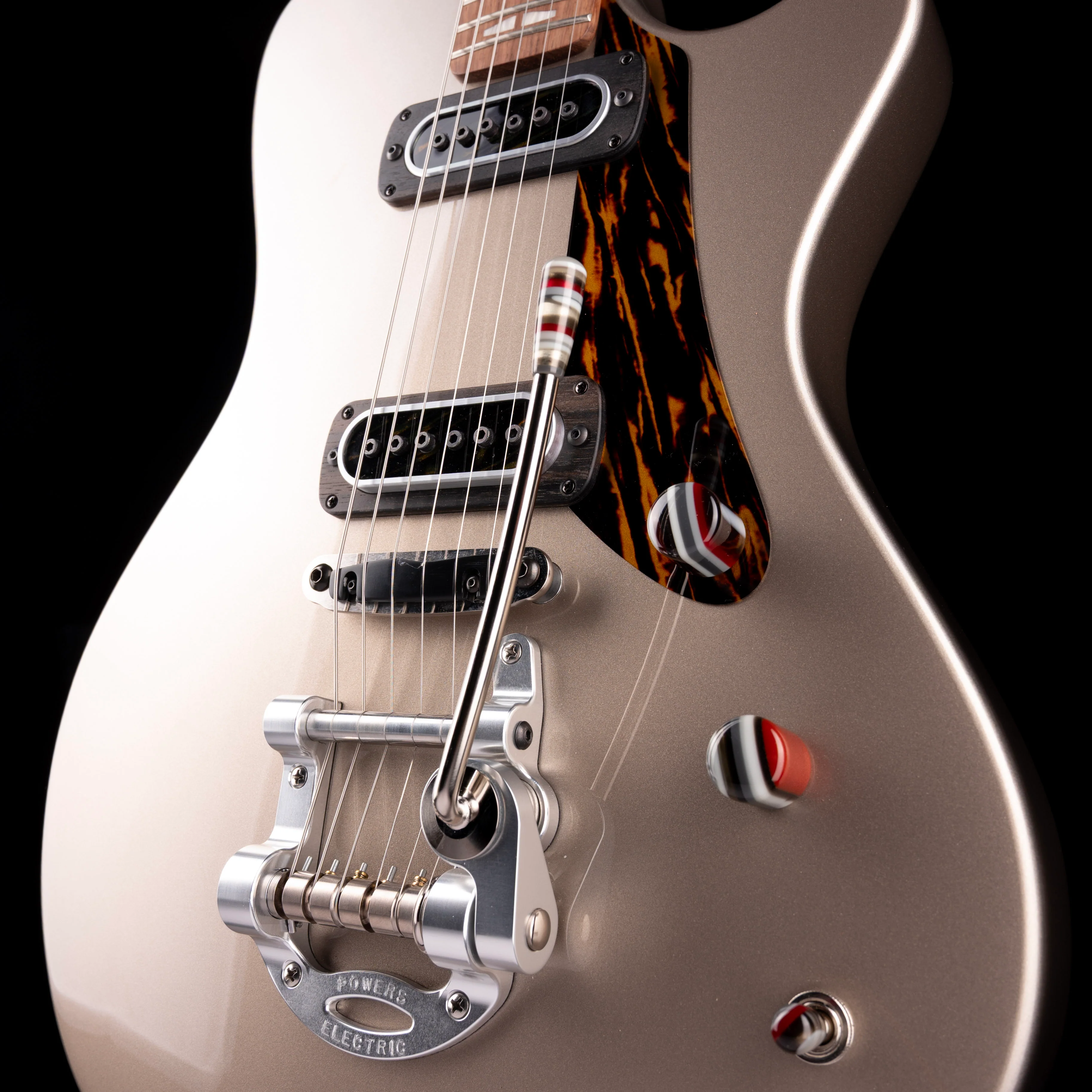 Powers Electric A-Type Platinum Metallic with Soft Case - Image 5
