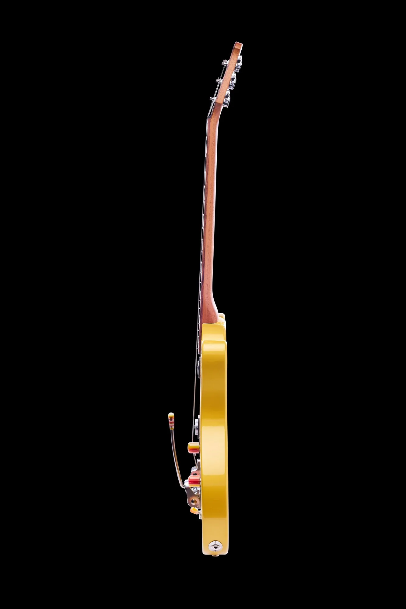 Powers Electric A-Type Saffron Yellow Metallic With Softshell Case - Image 3