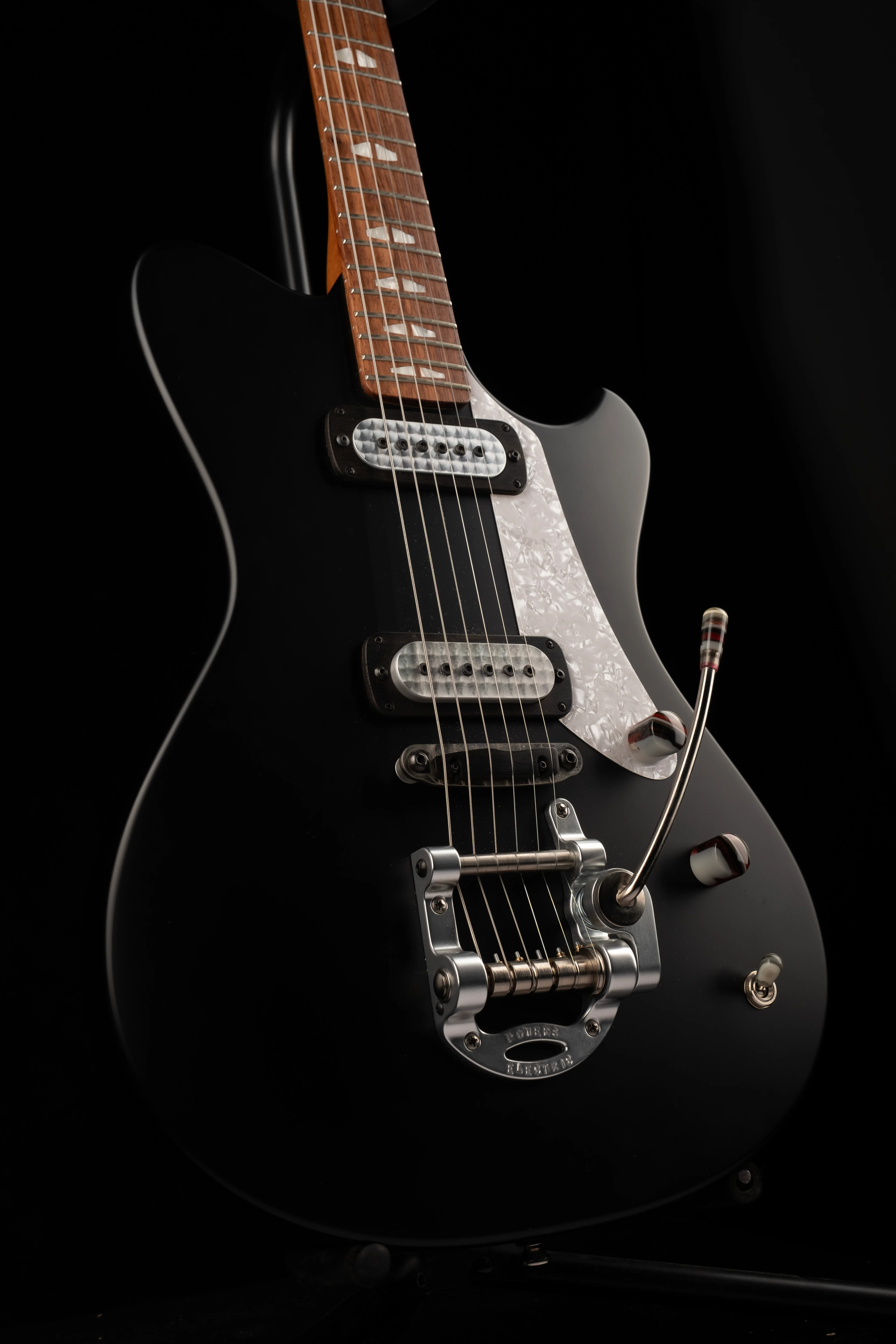 Powers Electric A-Type Satin Black with Softshell Case - Demo - Image 3