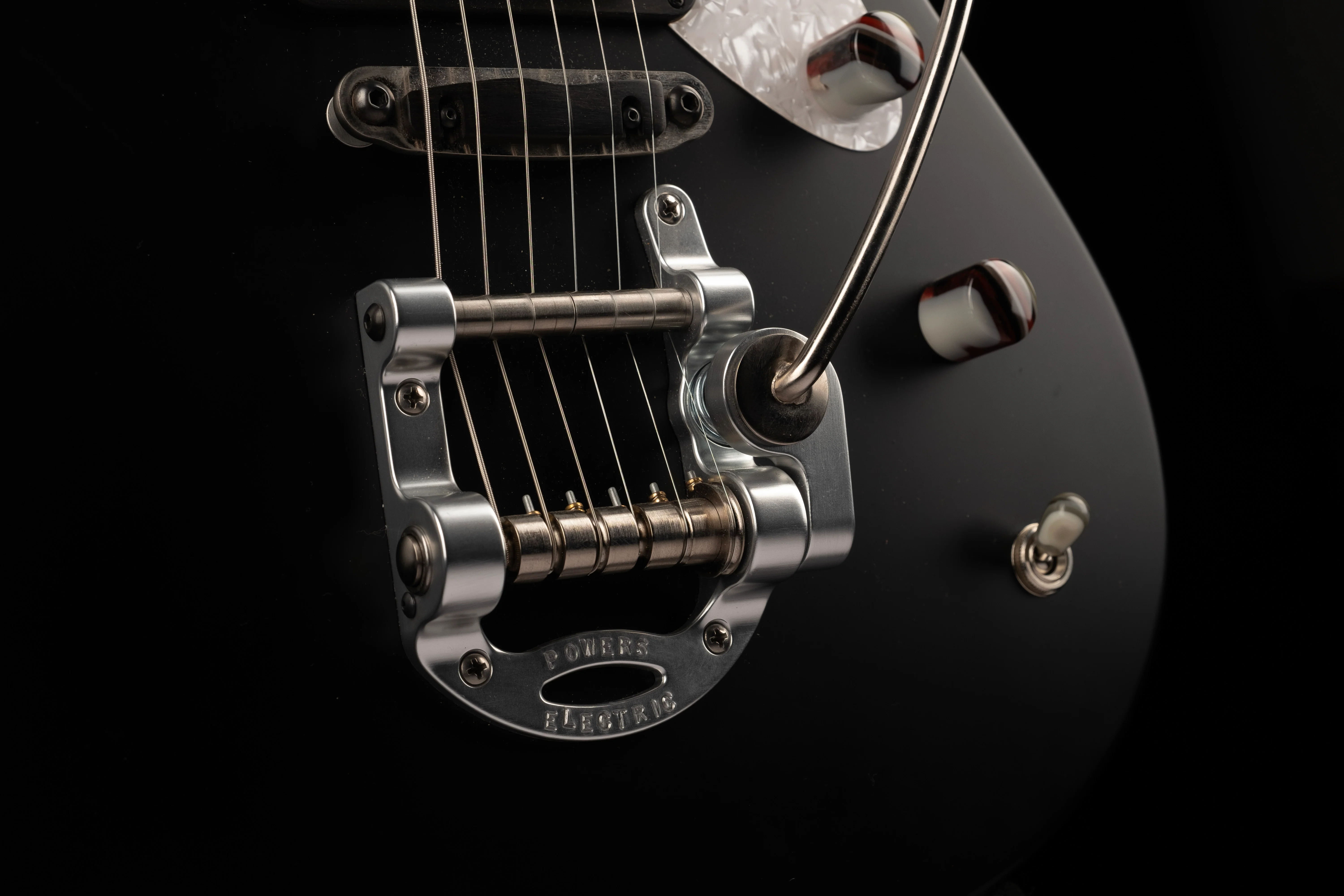 Powers Electric A-Type Satin Black with Softshell Case - Demo - Image 4