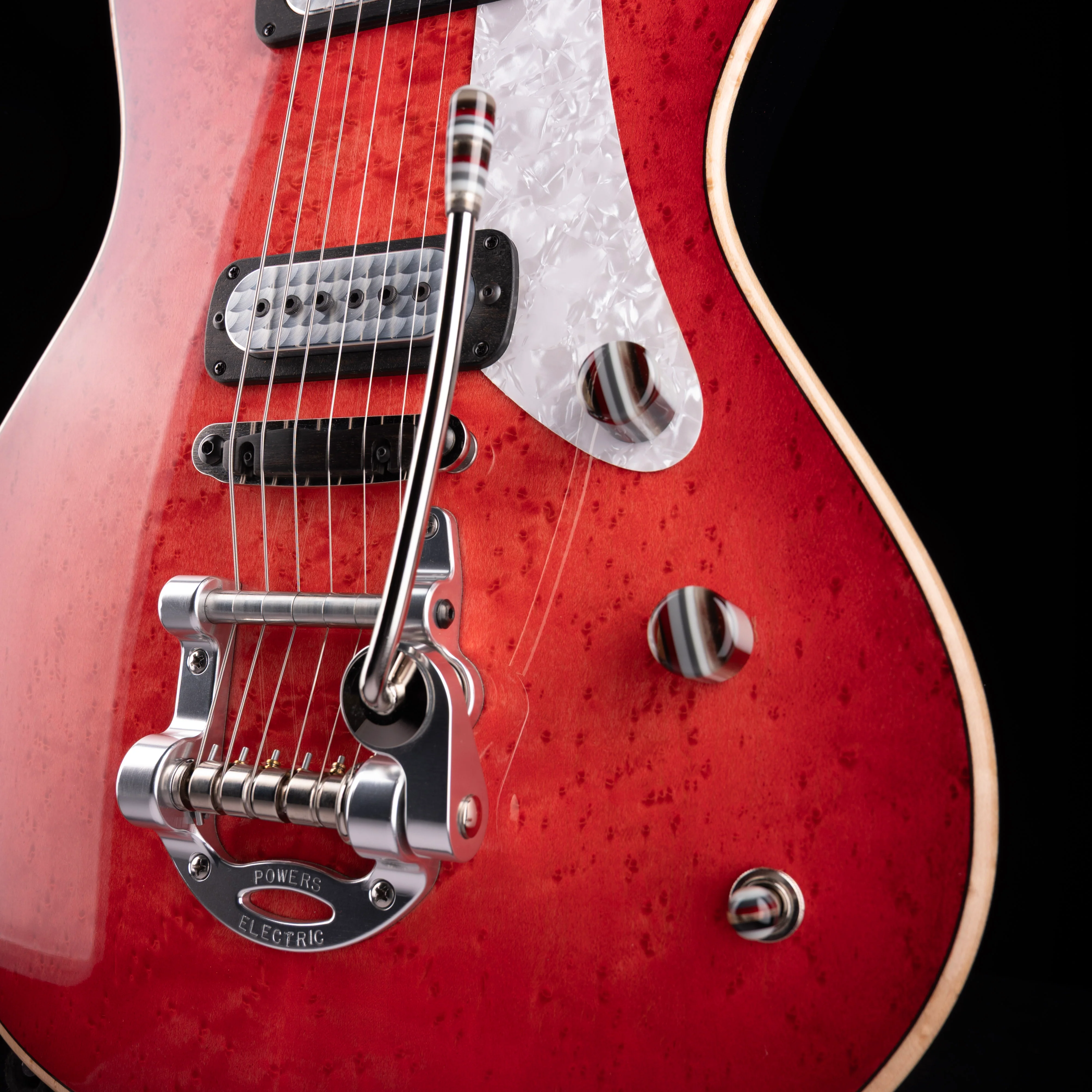 Powers Electric A-Type Select Birdseye Cosmo Red with Softshell Case - Image 5