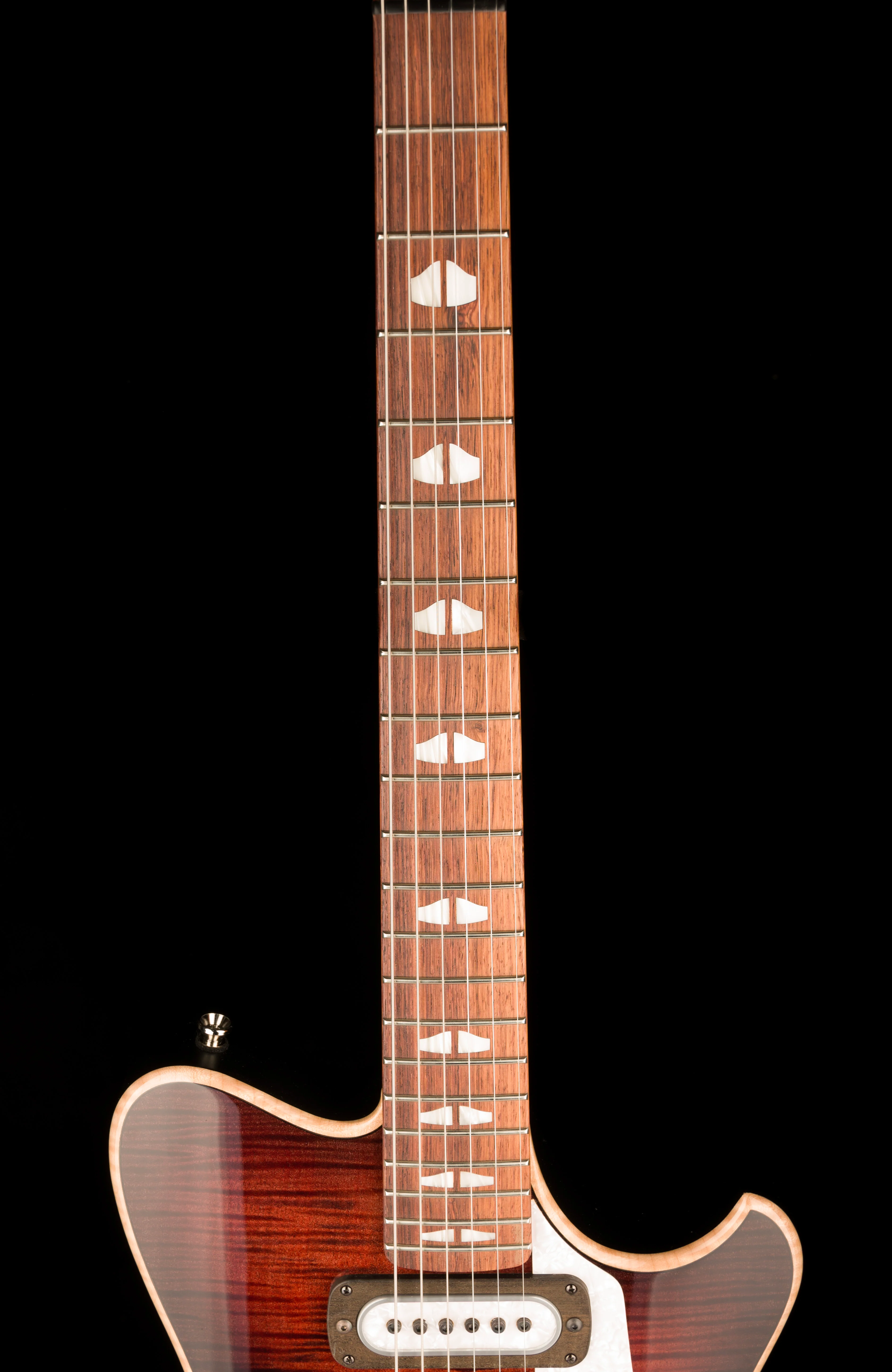 Powers Electric A-Type Select  Cabernet Red PF42 Pickups With Softshell Case - Image 11