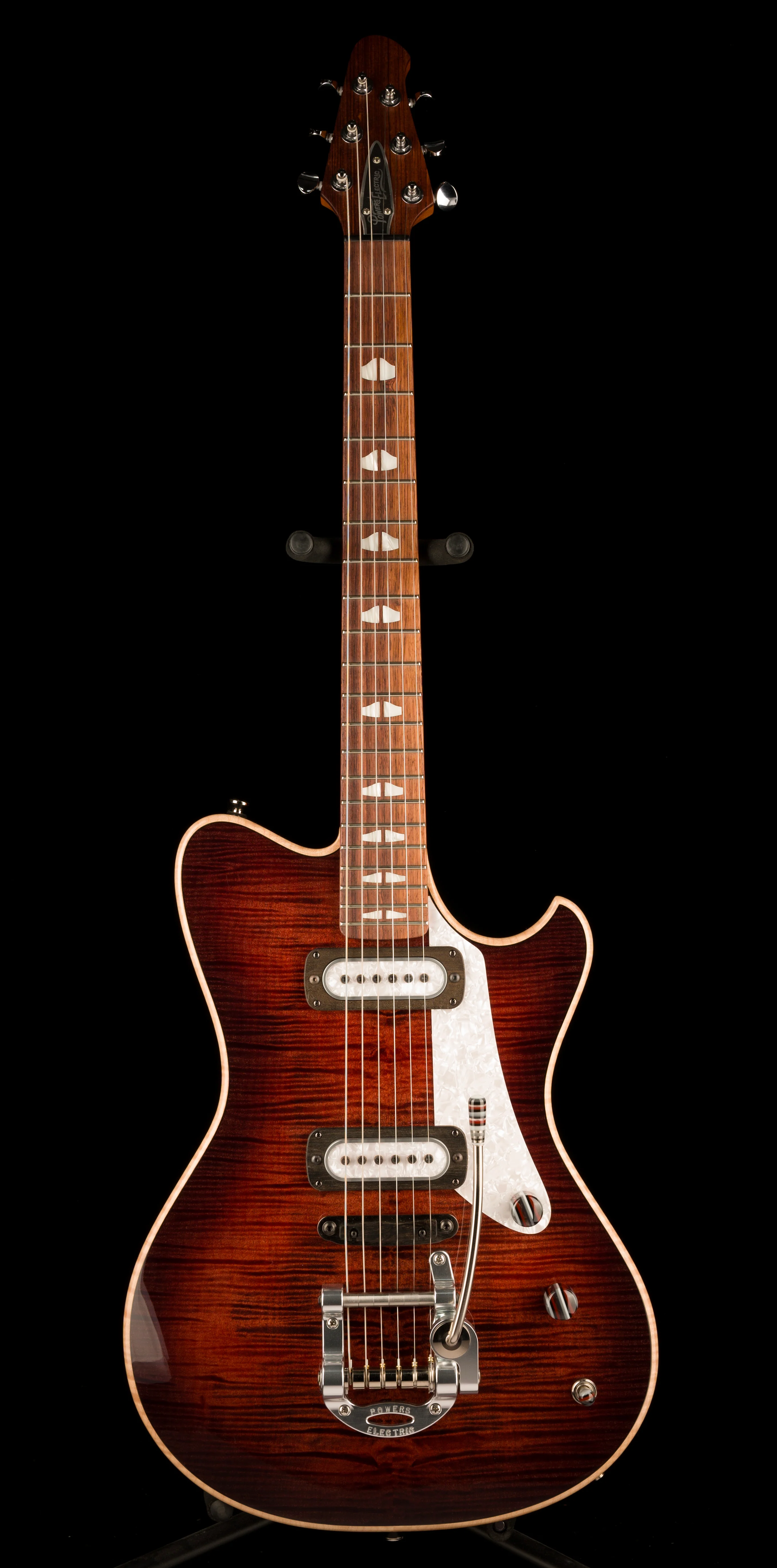 Powers Electric A-Type Select  Cabernet Red PF42 Pickups With Softshell Case - Image 2