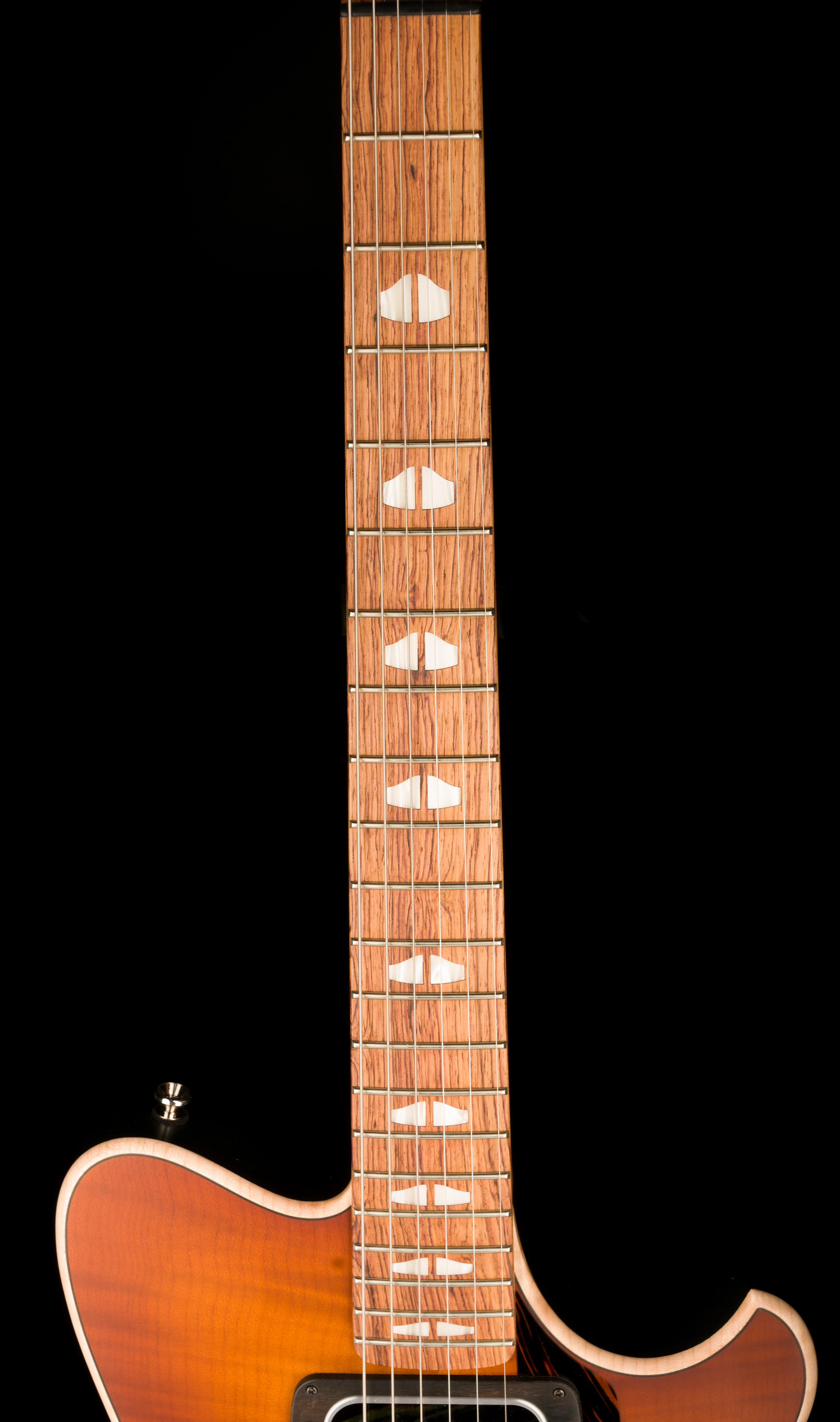 Powers Electric A-Type Select Hardtail Sweet Tea Orange Hand-Rubbed with Softshell Case - Image 11