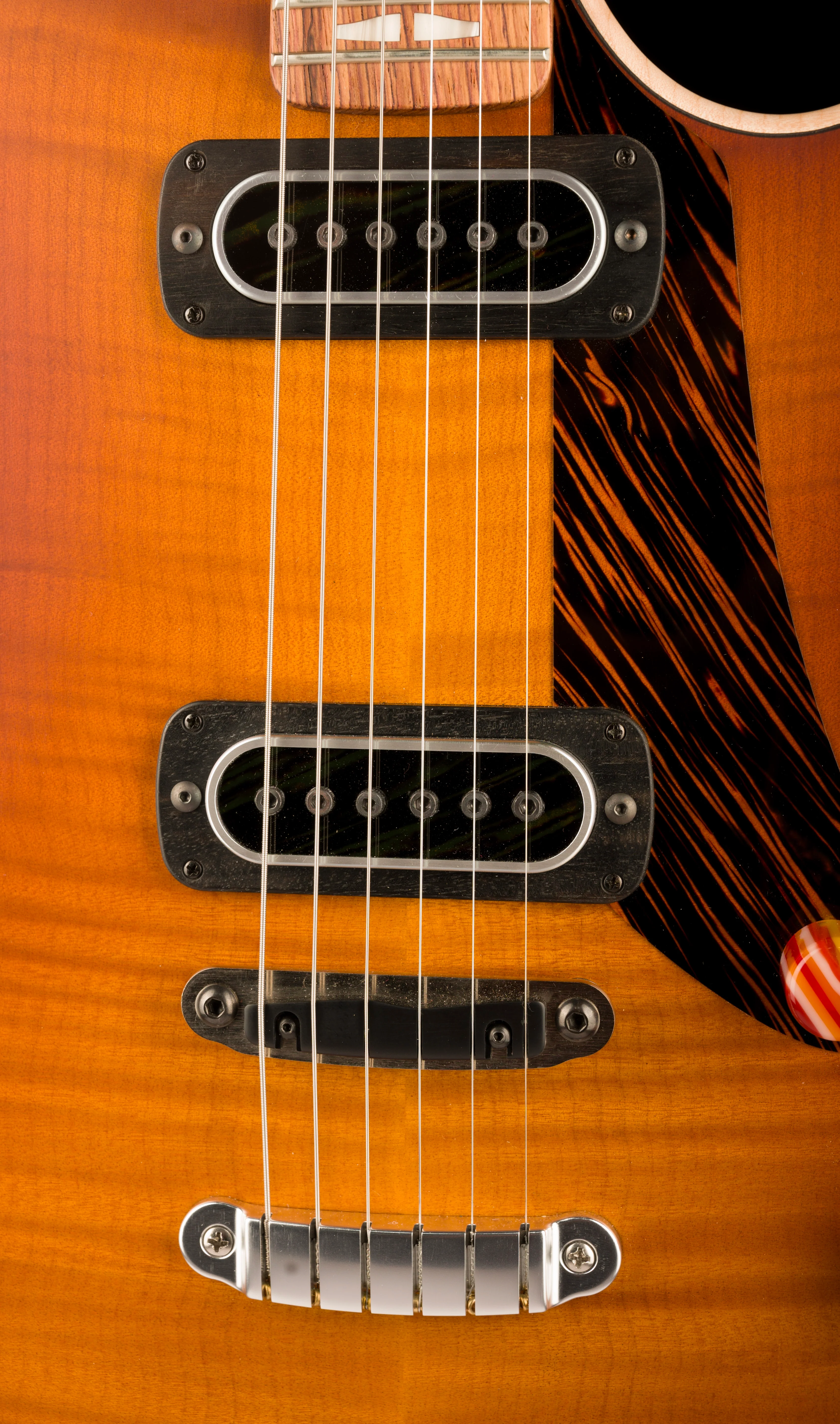 Powers Electric A-Type Select Hardtail Sweet Tea Orange Hand-Rubbed with Softshell Case - Image 7