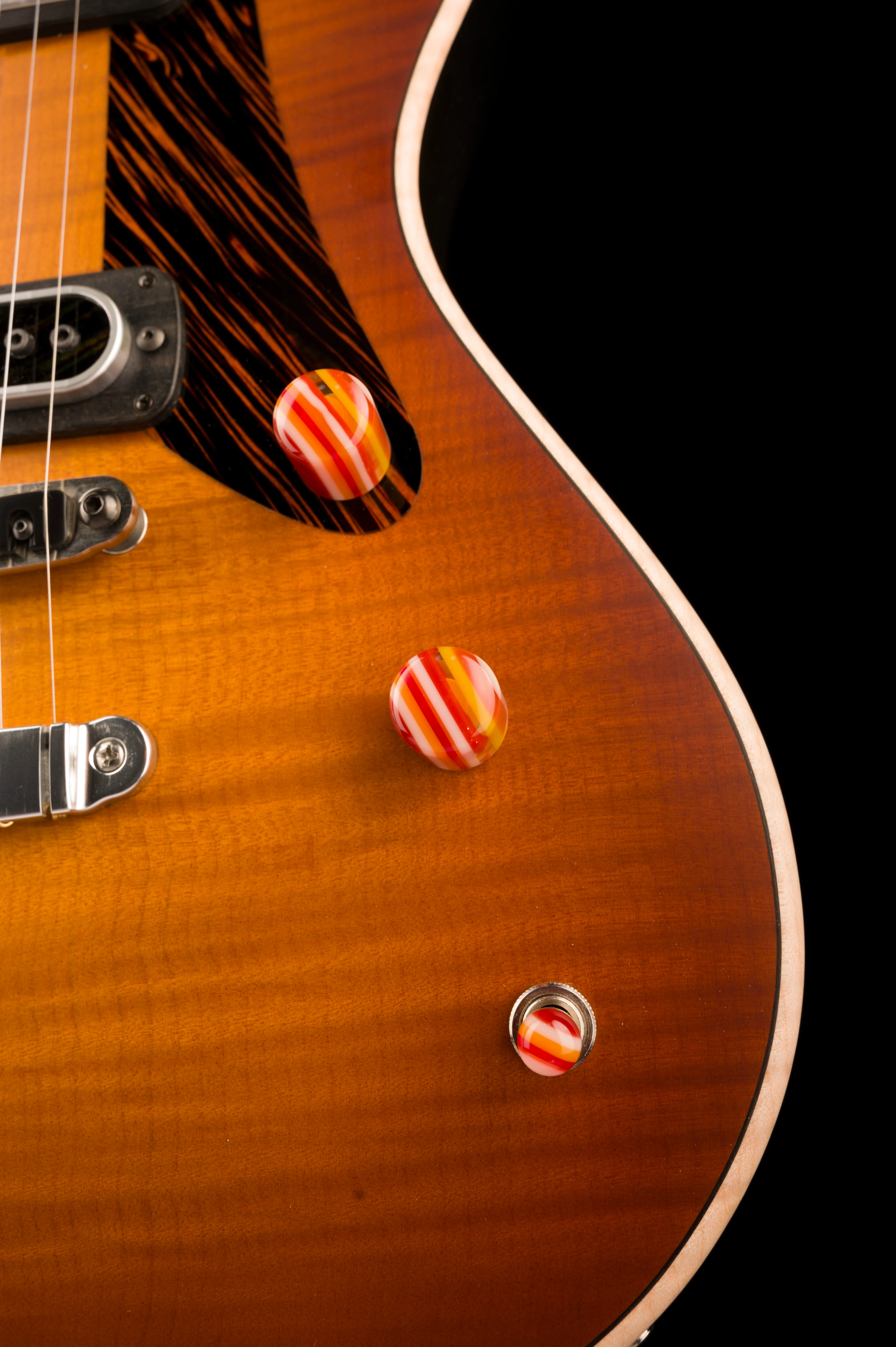 Powers Electric A-Type Select Hardtail Sweet Tea Orange Hand-Rubbed with Softshell Case - Image 8