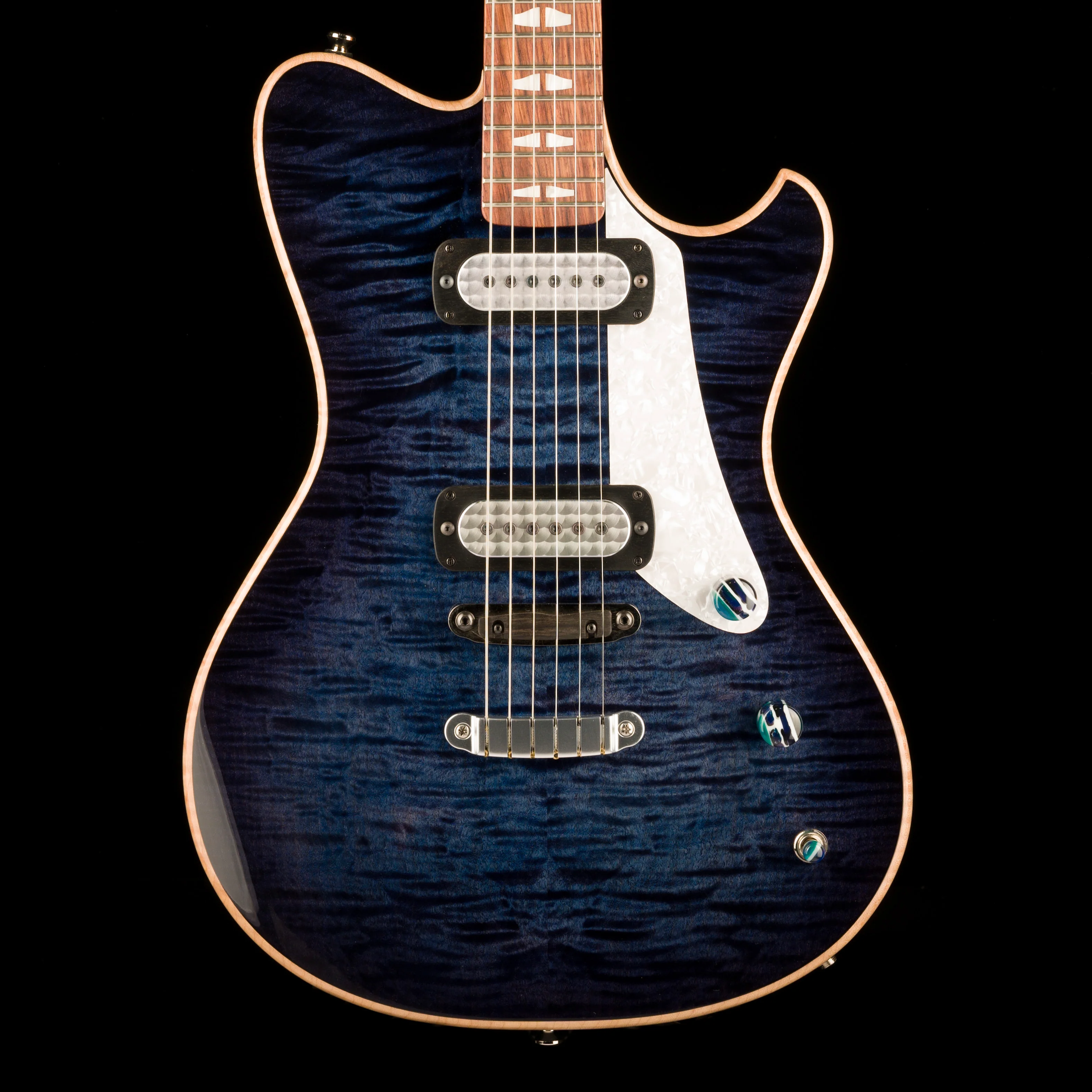 Powers Electric A-Type Select Hardtail Twilight Blue With Softshell Case