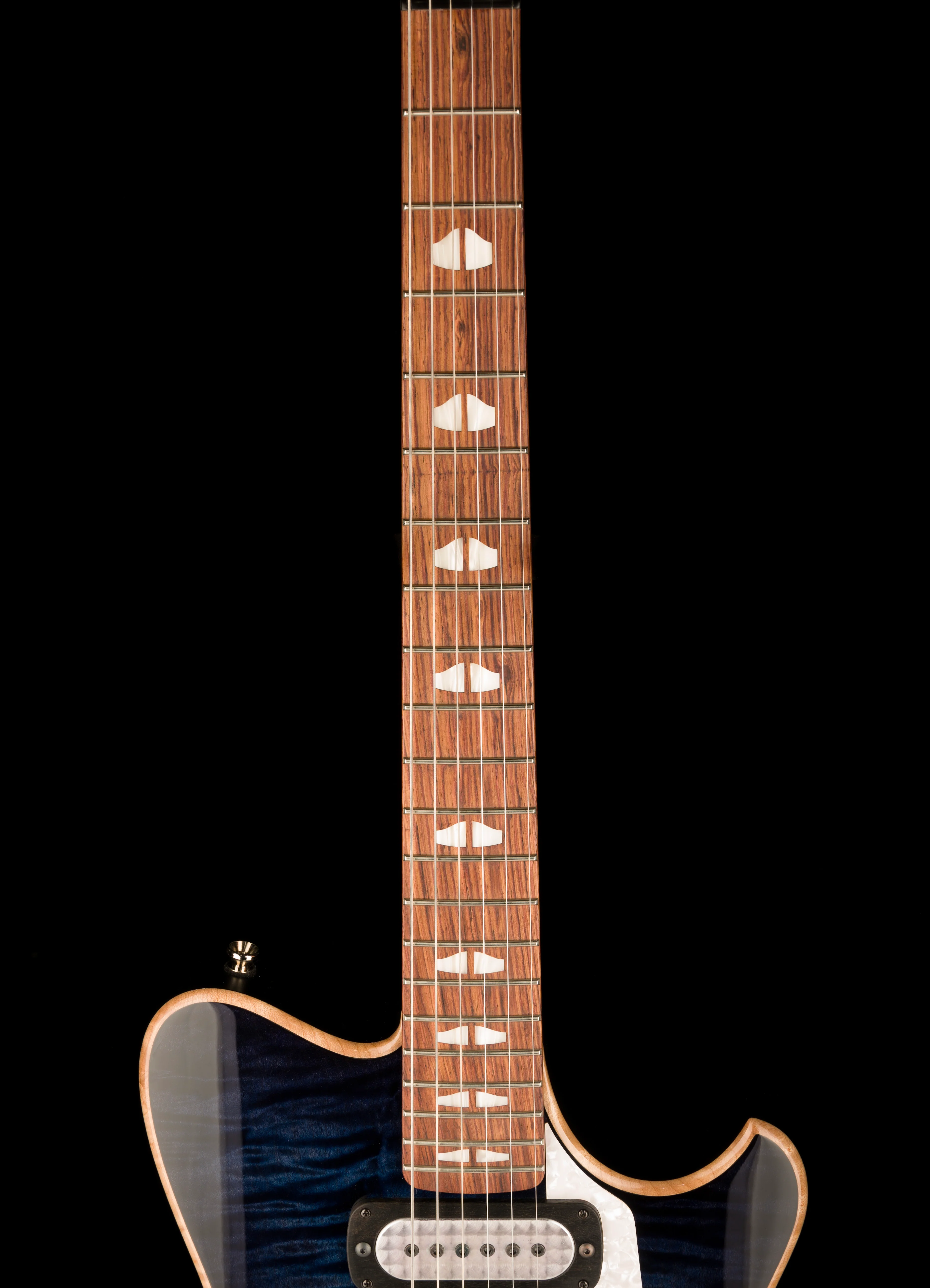 Powers Electric A-Type Select Hardtail Twilight Blue With Softshell Case - Image 11