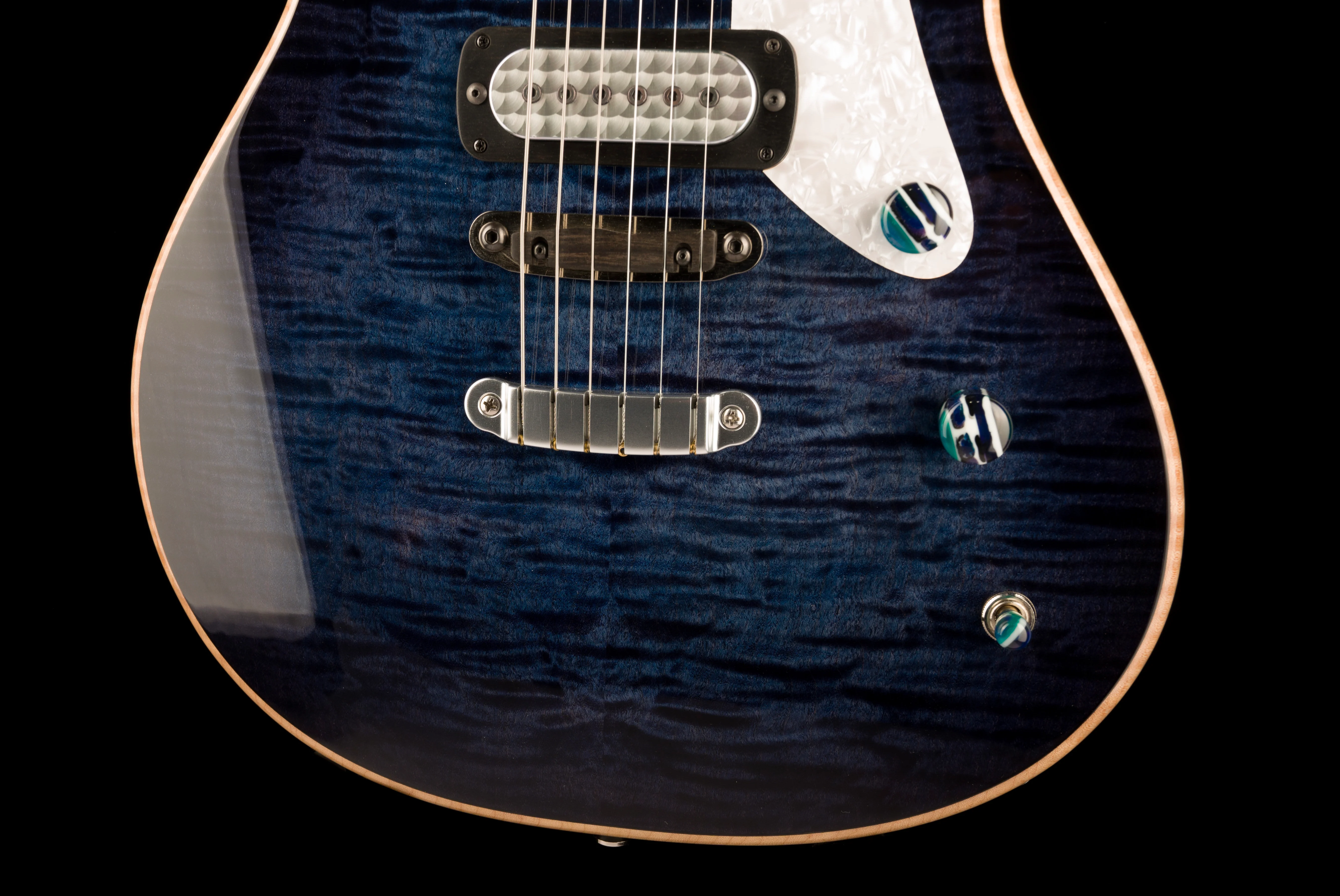 Powers Electric A-Type Select Hardtail Twilight Blue With Softshell Case - Image 5
