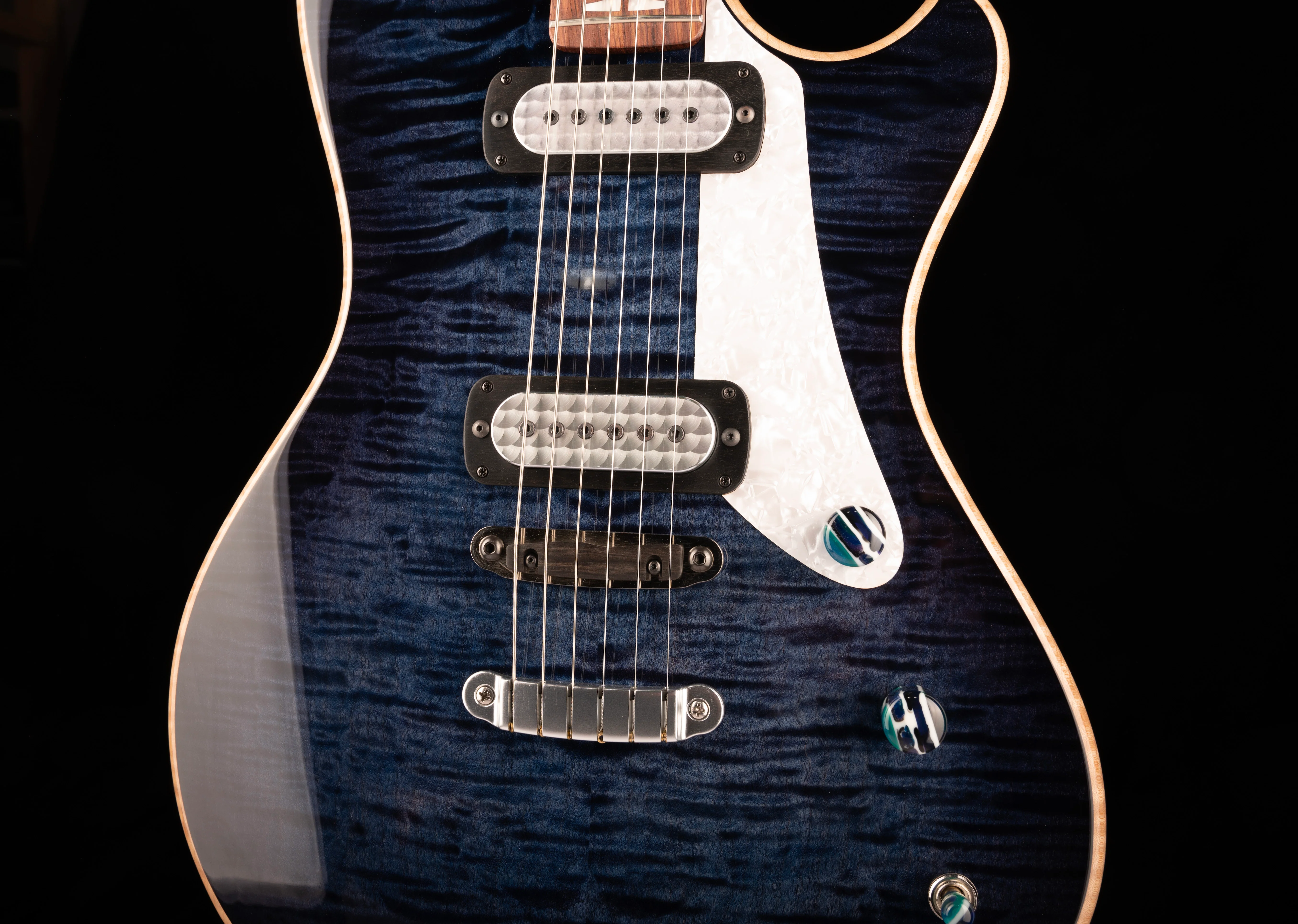 Powers Electric A-Type Select Hardtail Twilight Blue With Softshell Case - Image 6
