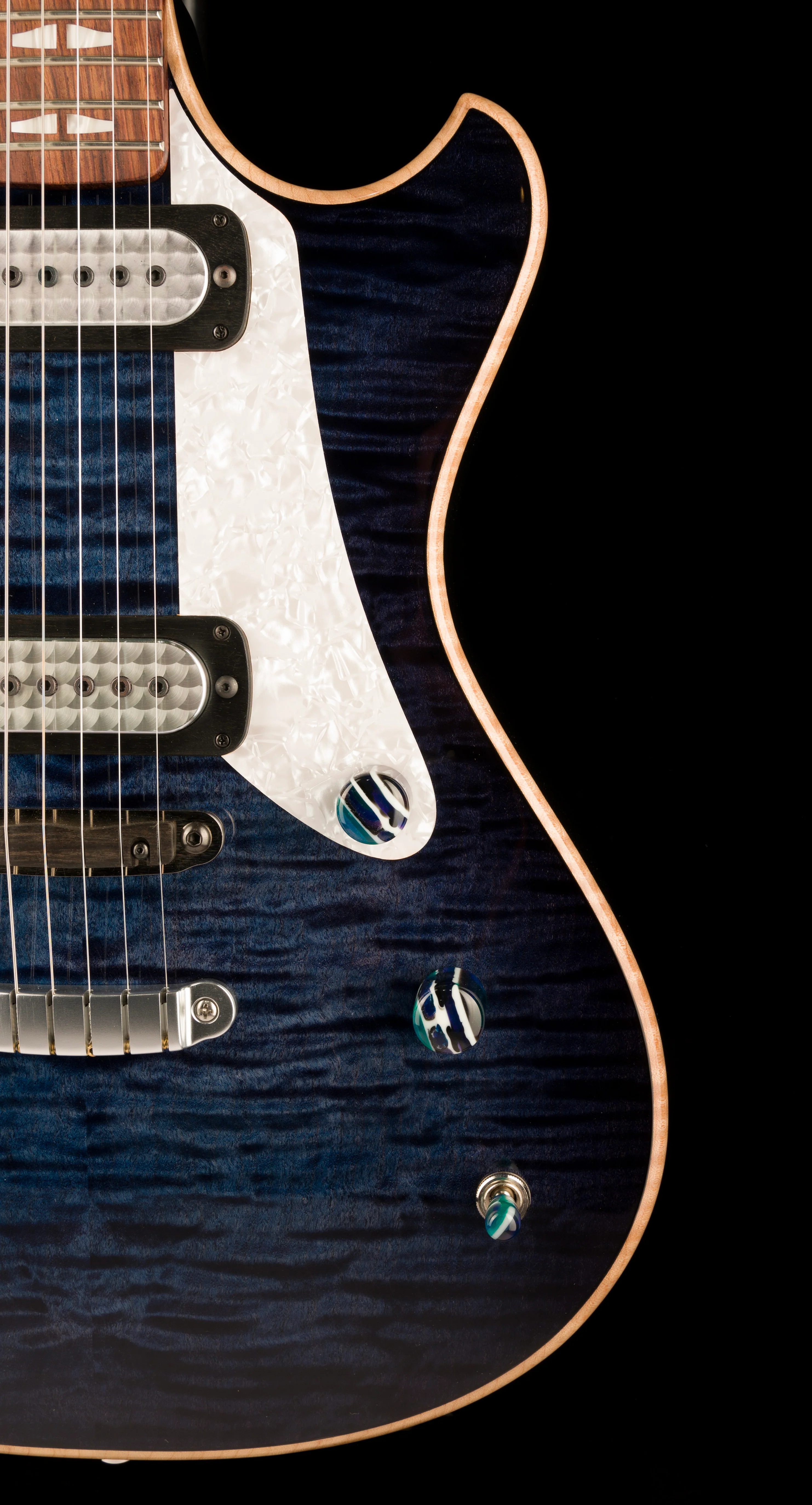 Powers Electric A-Type Select Hardtail Twilight Blue With Softshell Case - Image 9