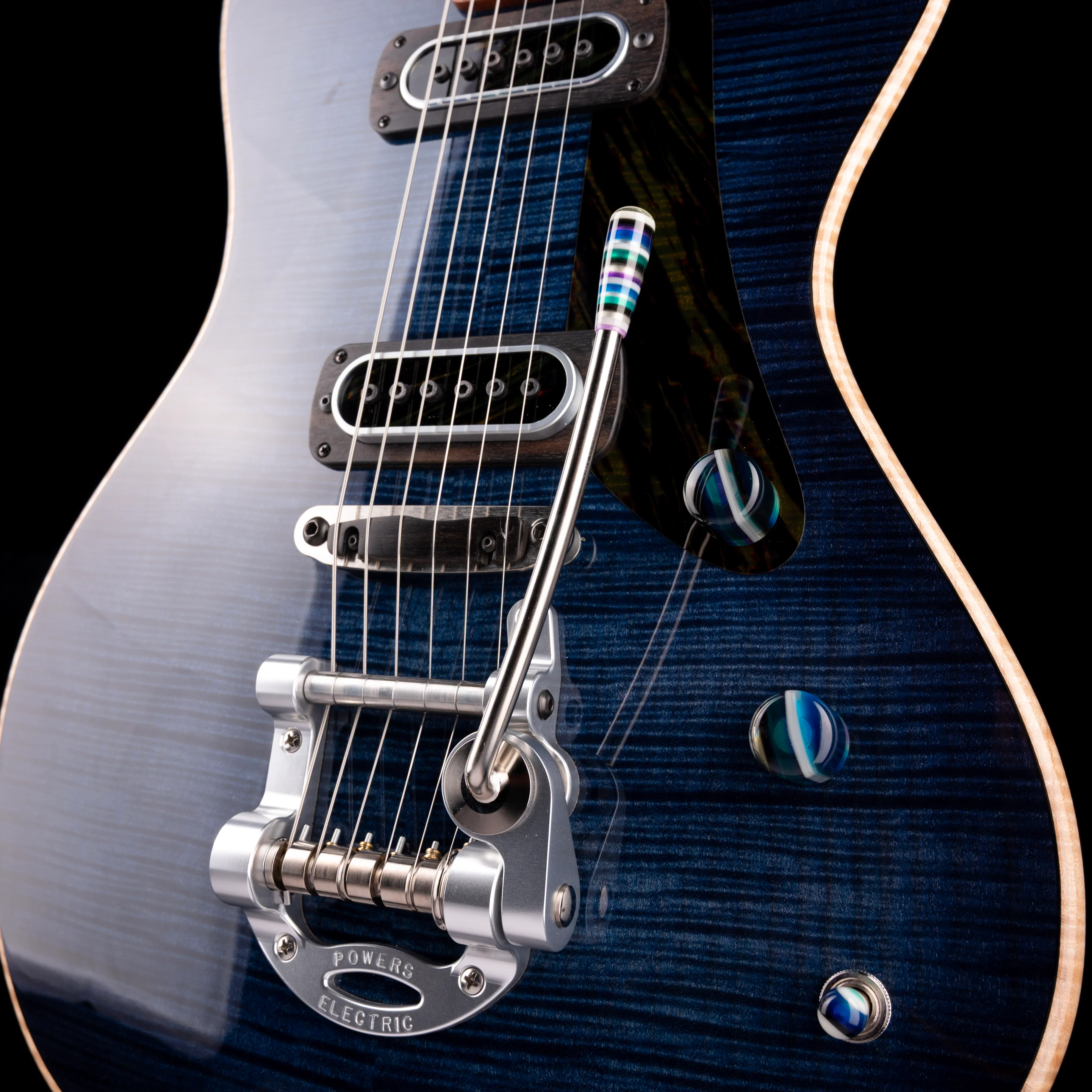Powers Electric A-Type Select Twilight Blue with Soft Case - Image 5