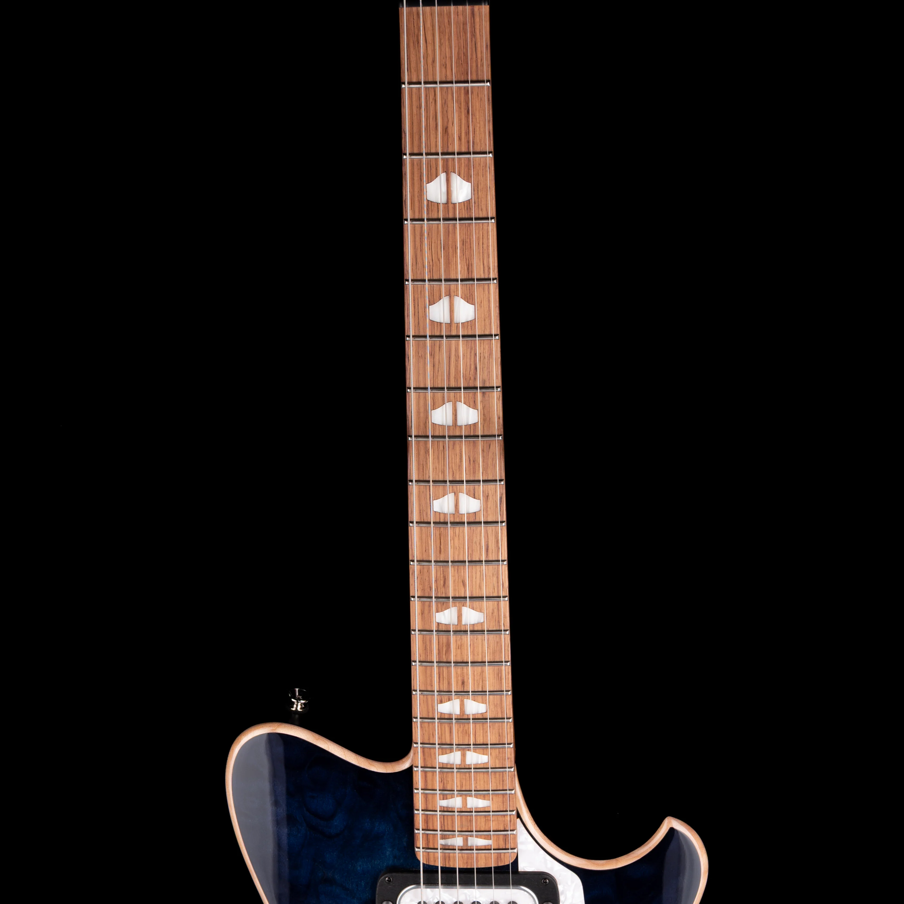 Powers Electric A-Type Select Quilt Maple Twilight Blue With Softshell Case - Image 7