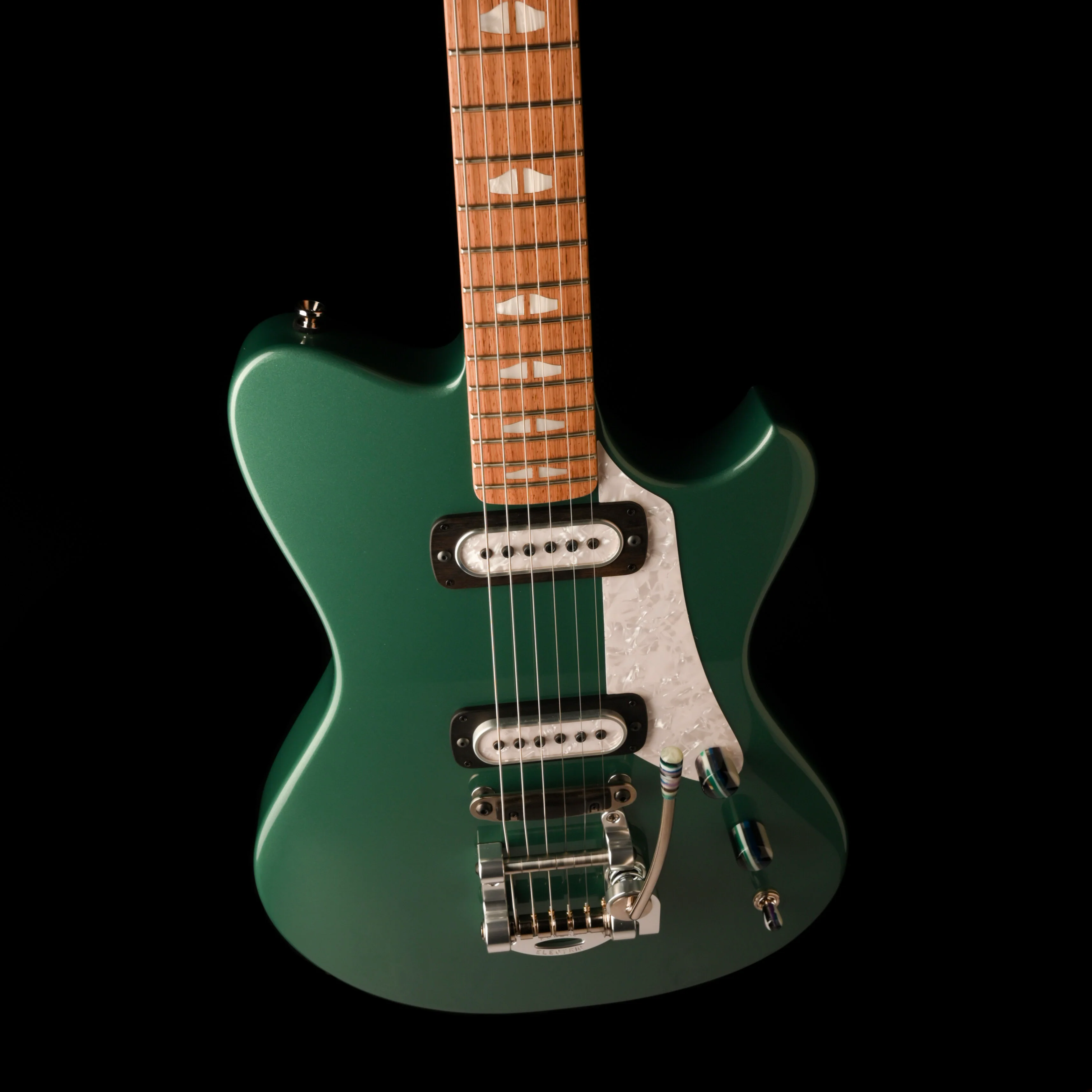 Powers Electric A-Type Silver Jade Mach 1 With Softshell Case - Image 4