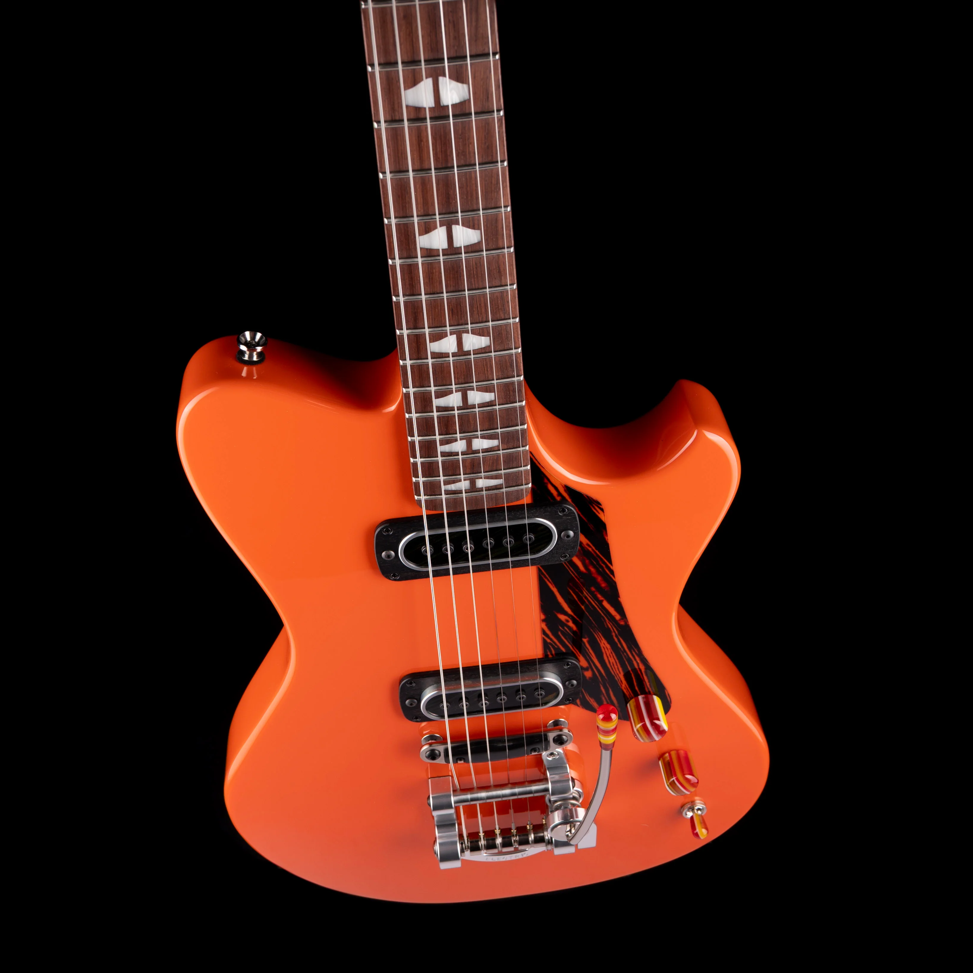 Powers Electric A-Type Valencia Orange With Softshell Case - Image 3