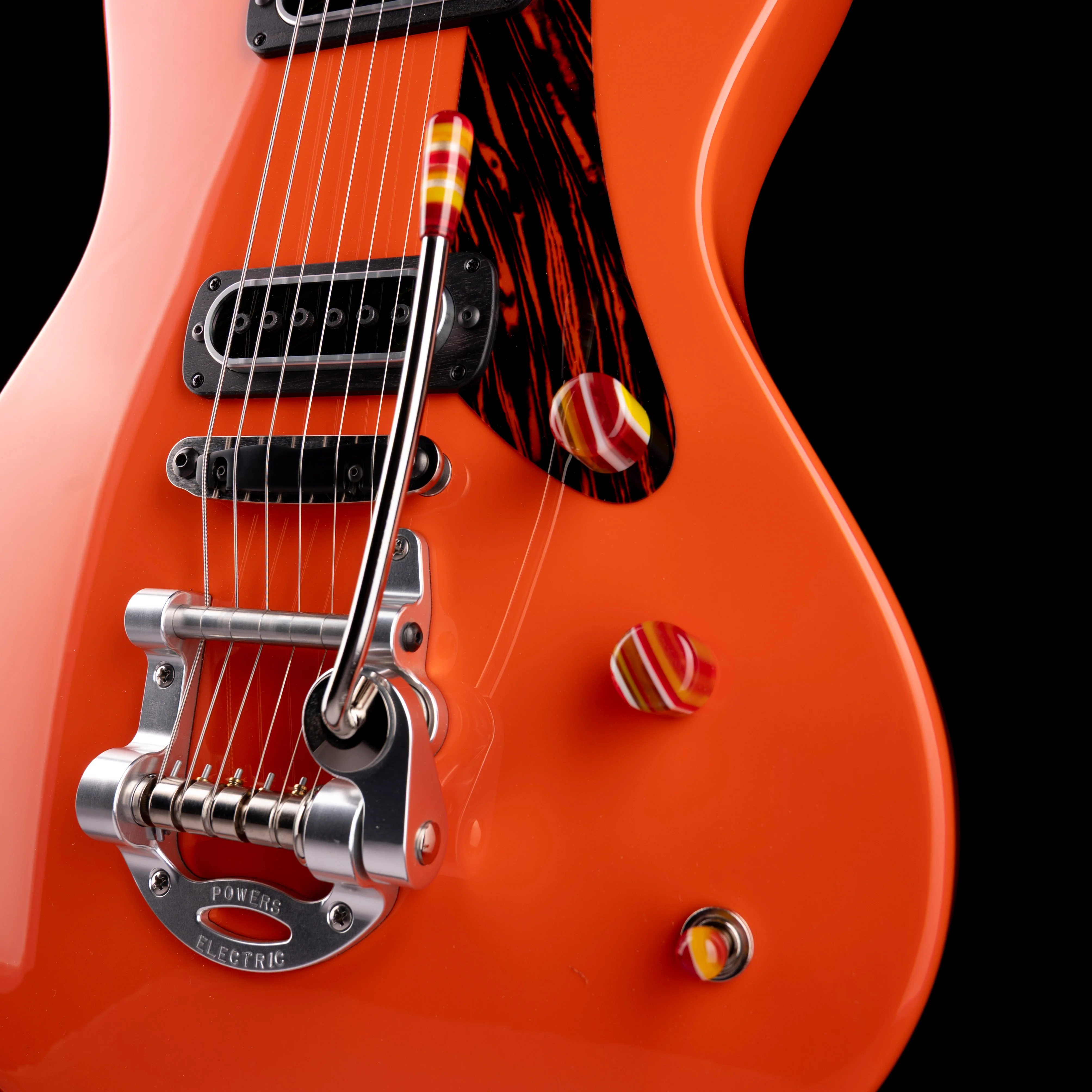 Powers Electric A-Type Valencia Orange With Softshell Case - Image 5