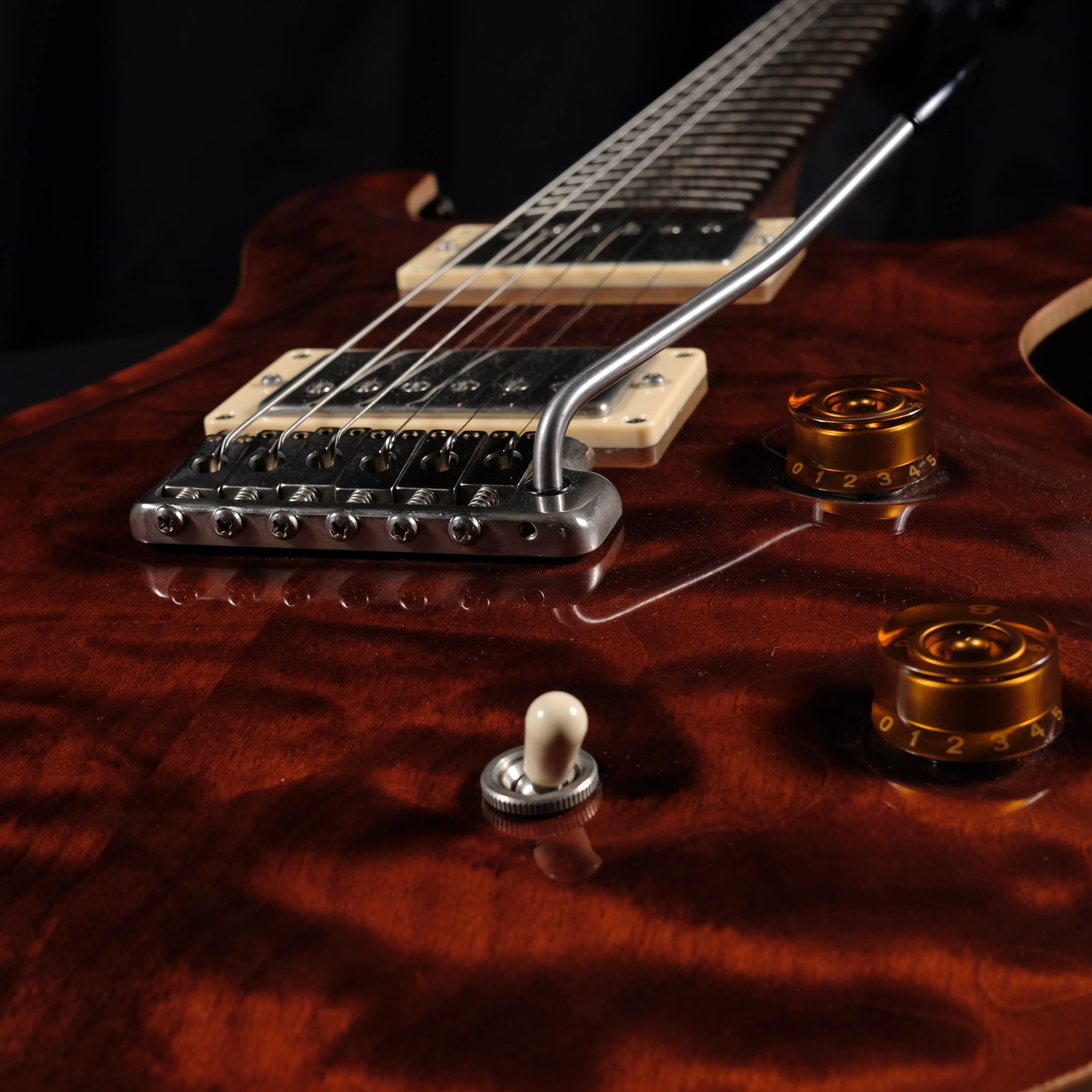 Pre Owned '08 Paul Reed Smith PRS Custom 22 Tortoise Quilt 10 Top Rosewood Neck W/ OHSC - Image 3