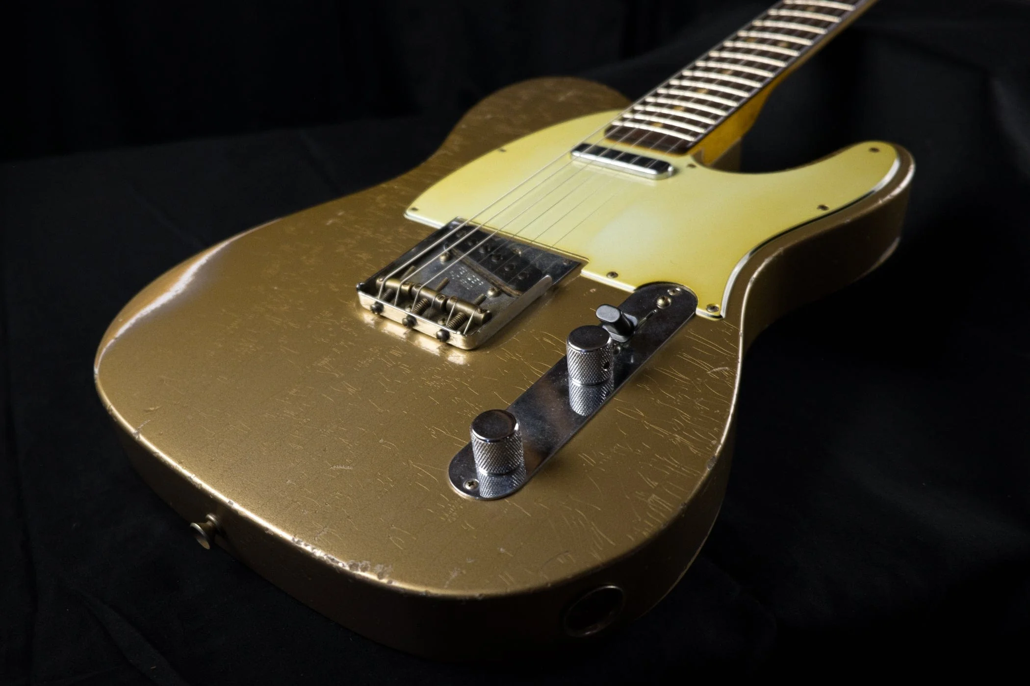 Used Fender Custom Shop Masterbuilt John Cruz MVP Series 60's Telecaster Relic Shoreline Gold - Image 4