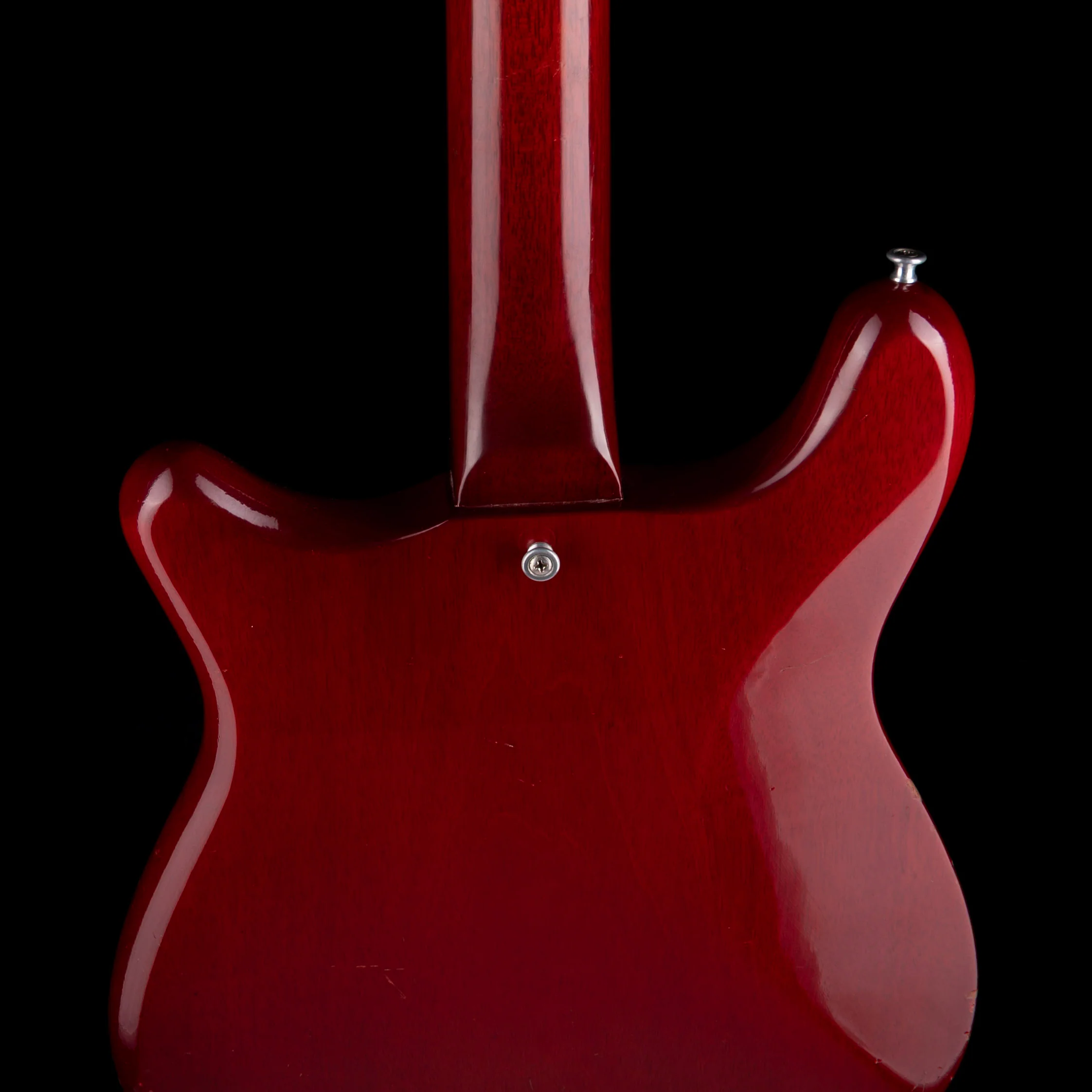 Vintage 1965 Epiphone Olympic Cherry Single Pickup Electric Guitar With Original Case - Image 11