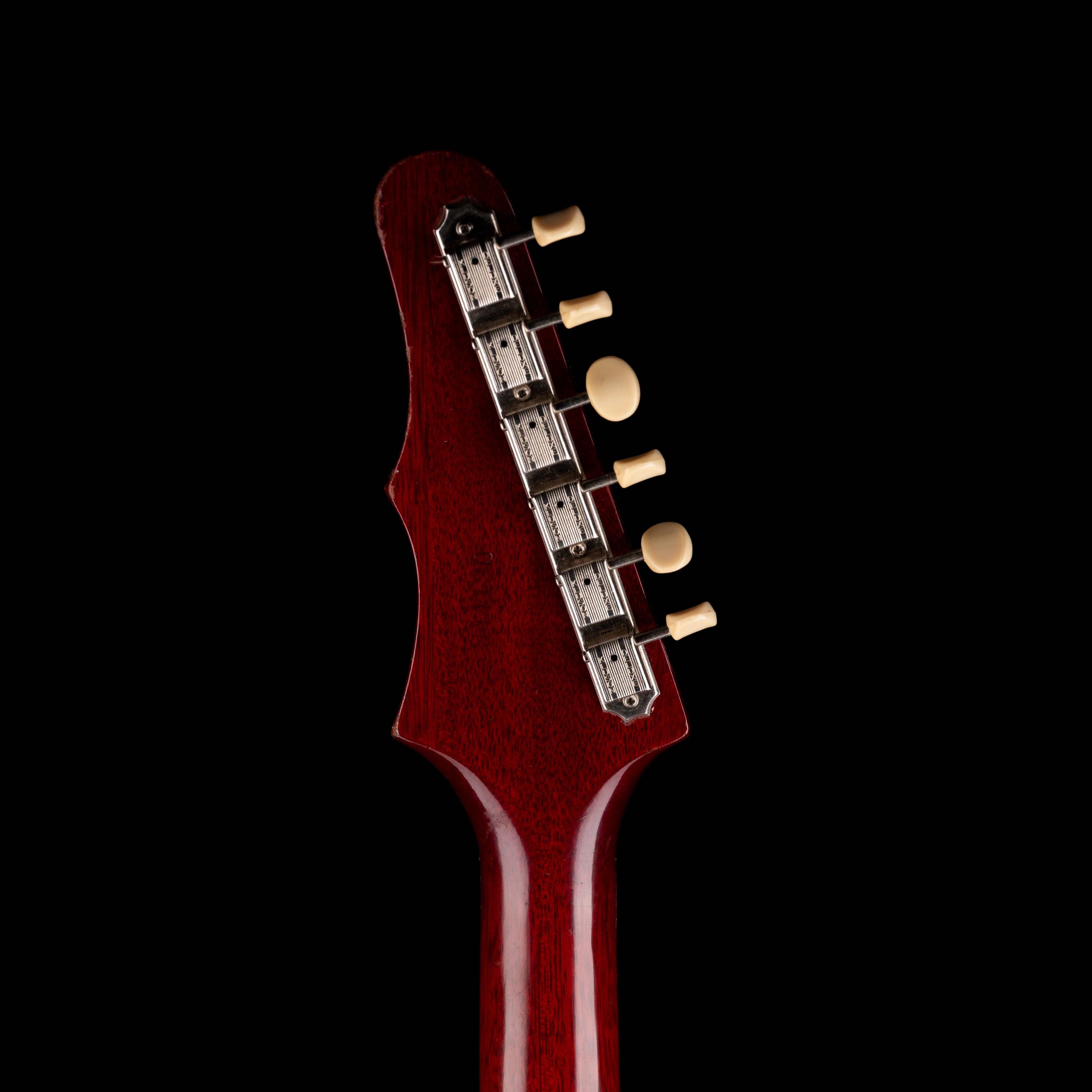 Vintage 1965 Epiphone Olympic Cherry Single Pickup Electric Guitar With Original Case - Image 13