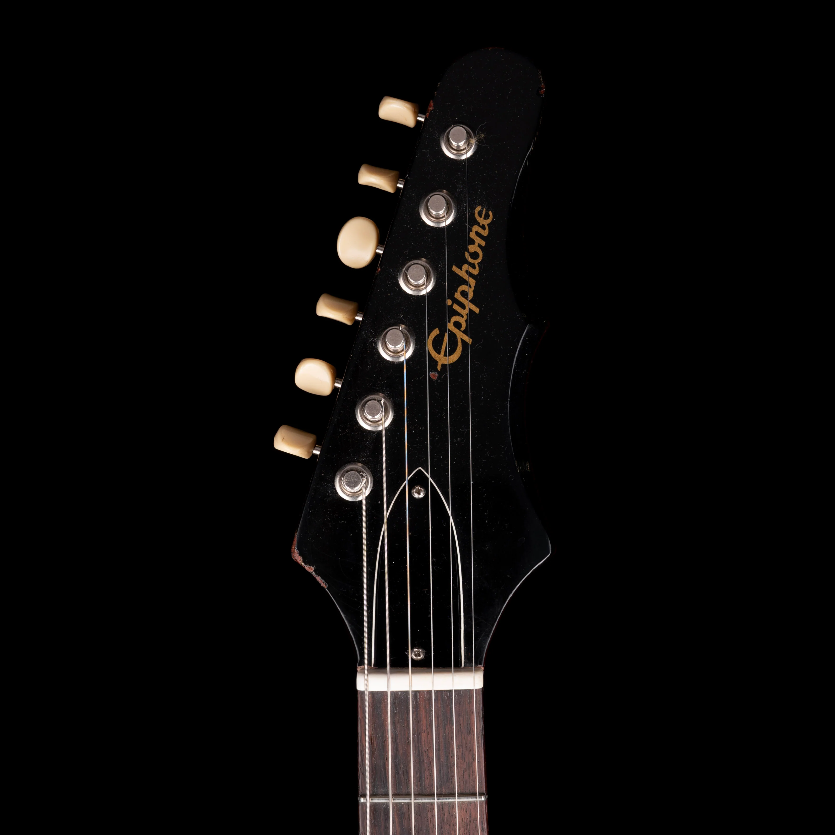 Vintage 1965 Epiphone Olympic Cherry Single Pickup Electric Guitar With Original Case - Image 8