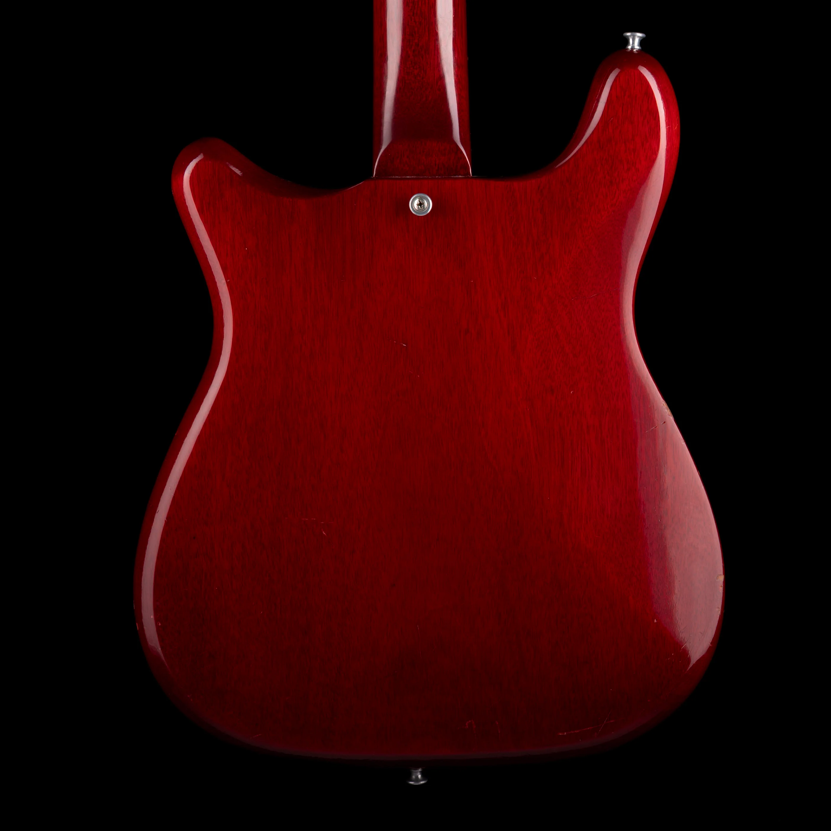 Vintage 1965 Epiphone Olympic Cherry Single Pickup Electric Guitar With Original Case - Image 9