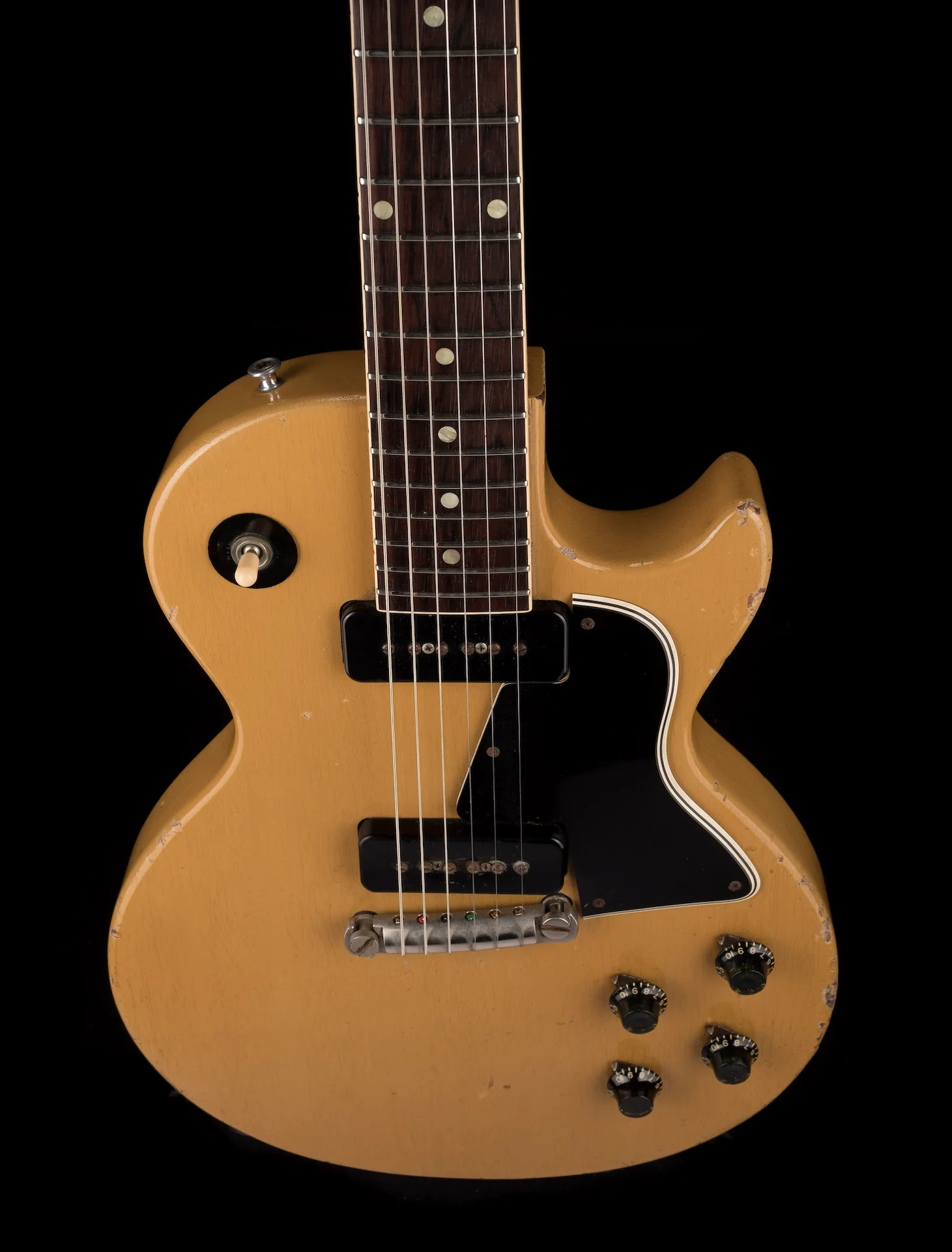Pre Owned Vintage 1957 Gibson Les Paul Special TV Yellow Single Cut With Case - Image 4