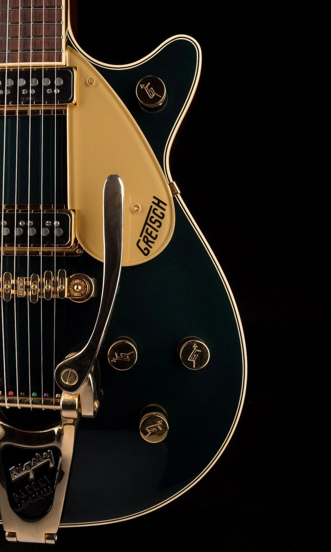 Pre Owned 2019 Gretsch G6128T-57 Vintage Select '57 Duo Cadillac Green With OHSC - Image 9