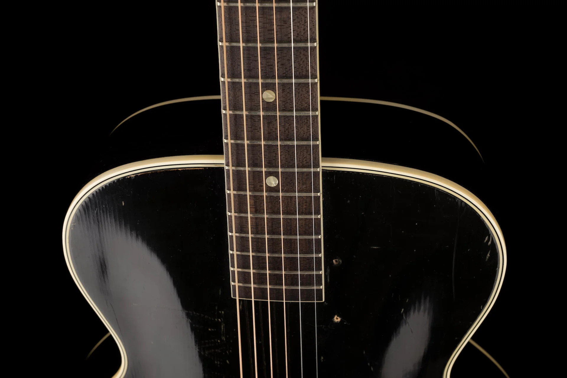 Vintage 1959 Harmony Montclair Archtop Black with Case - Image 3