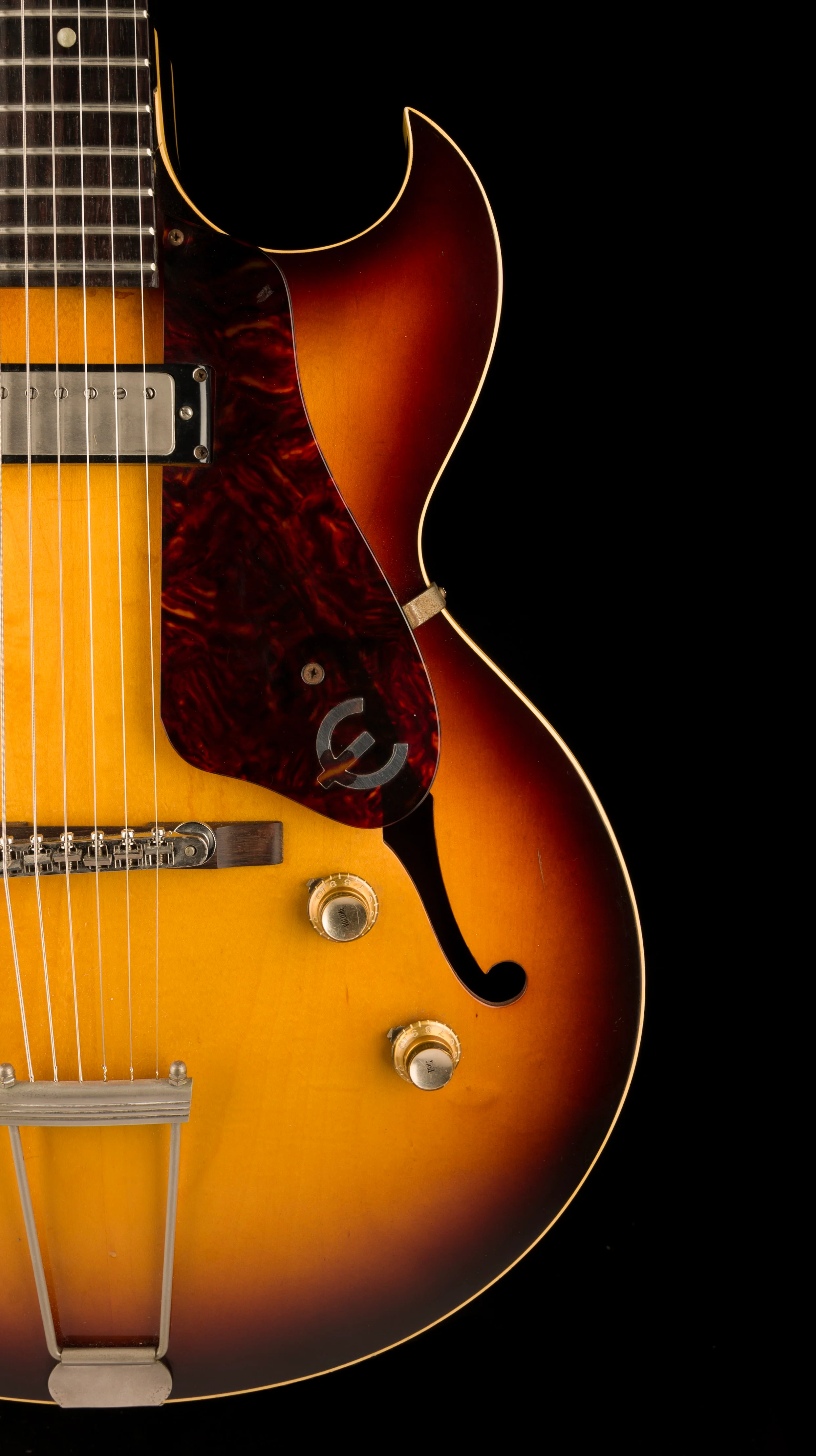 Vintage 1960/61 Epiphone Sorrento E452T Shaded Sunburst With HSC - Image 10