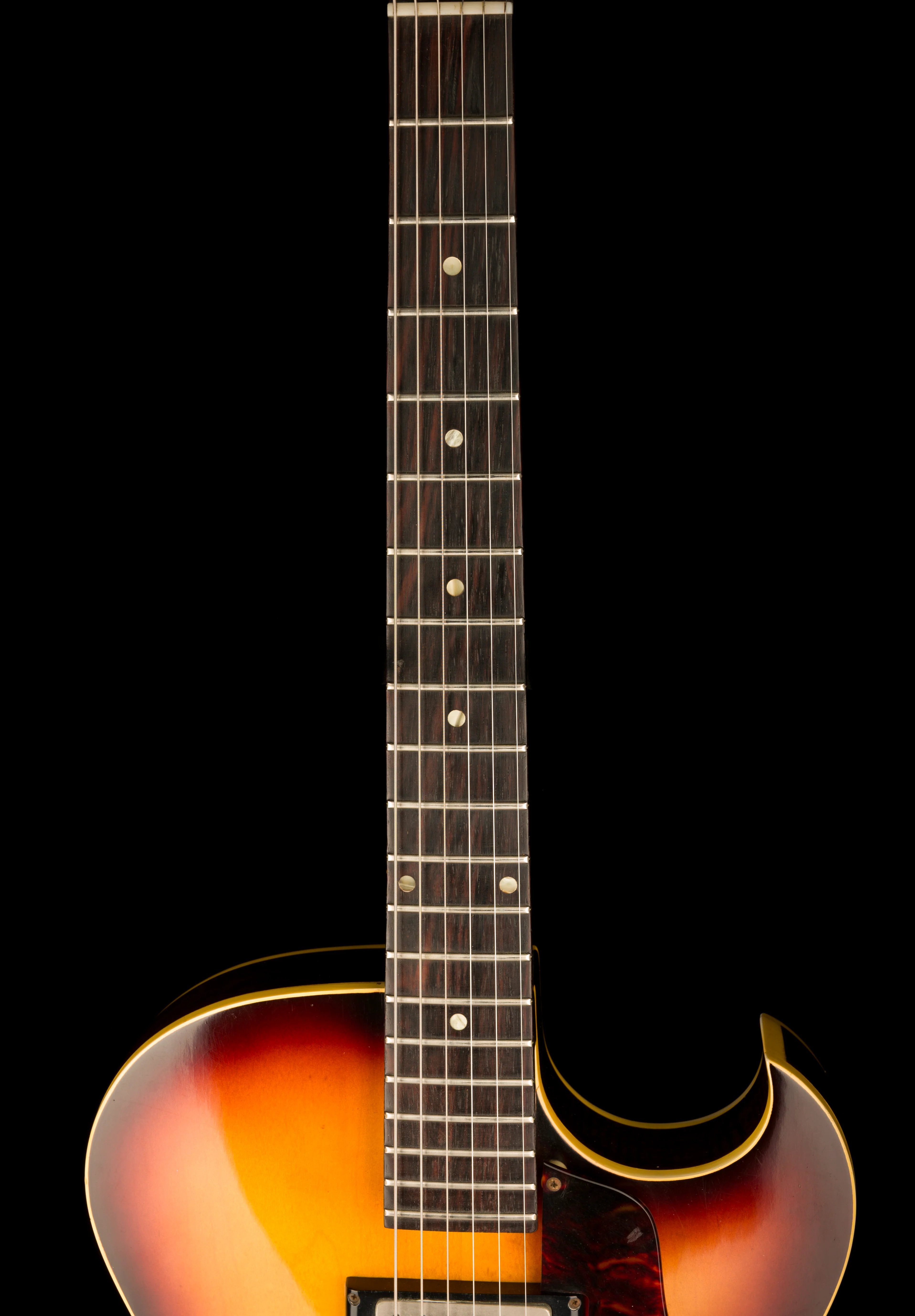 Vintage 1960/61 Epiphone Sorrento E452T Shaded Sunburst With HSC - Image 12