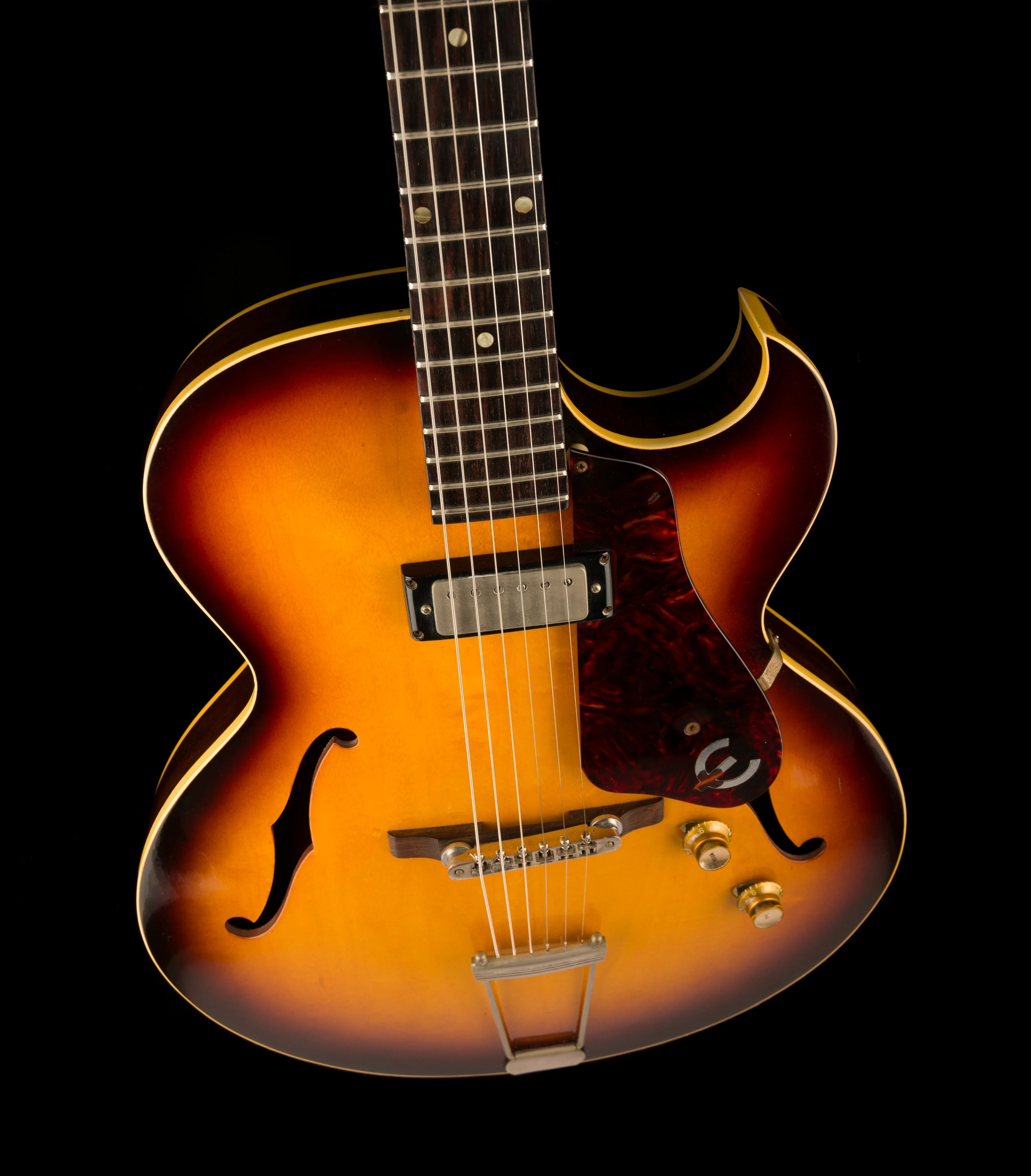 Vintage 1960/61 Epiphone Sorrento E452T Shaded Sunburst With HSC - Image 4
