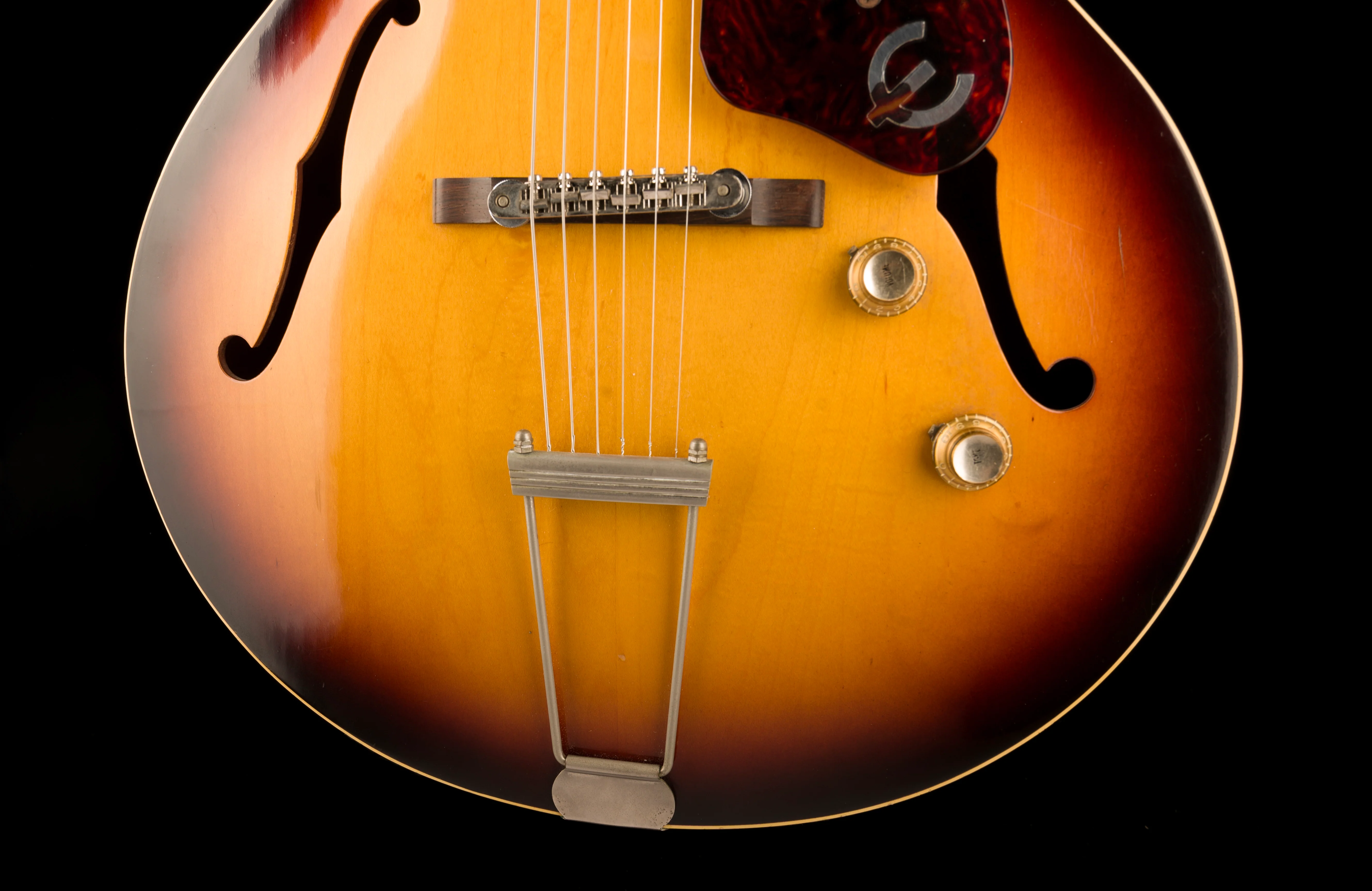Vintage 1960/61 Epiphone Sorrento E452T Shaded Sunburst With HSC - Image 5