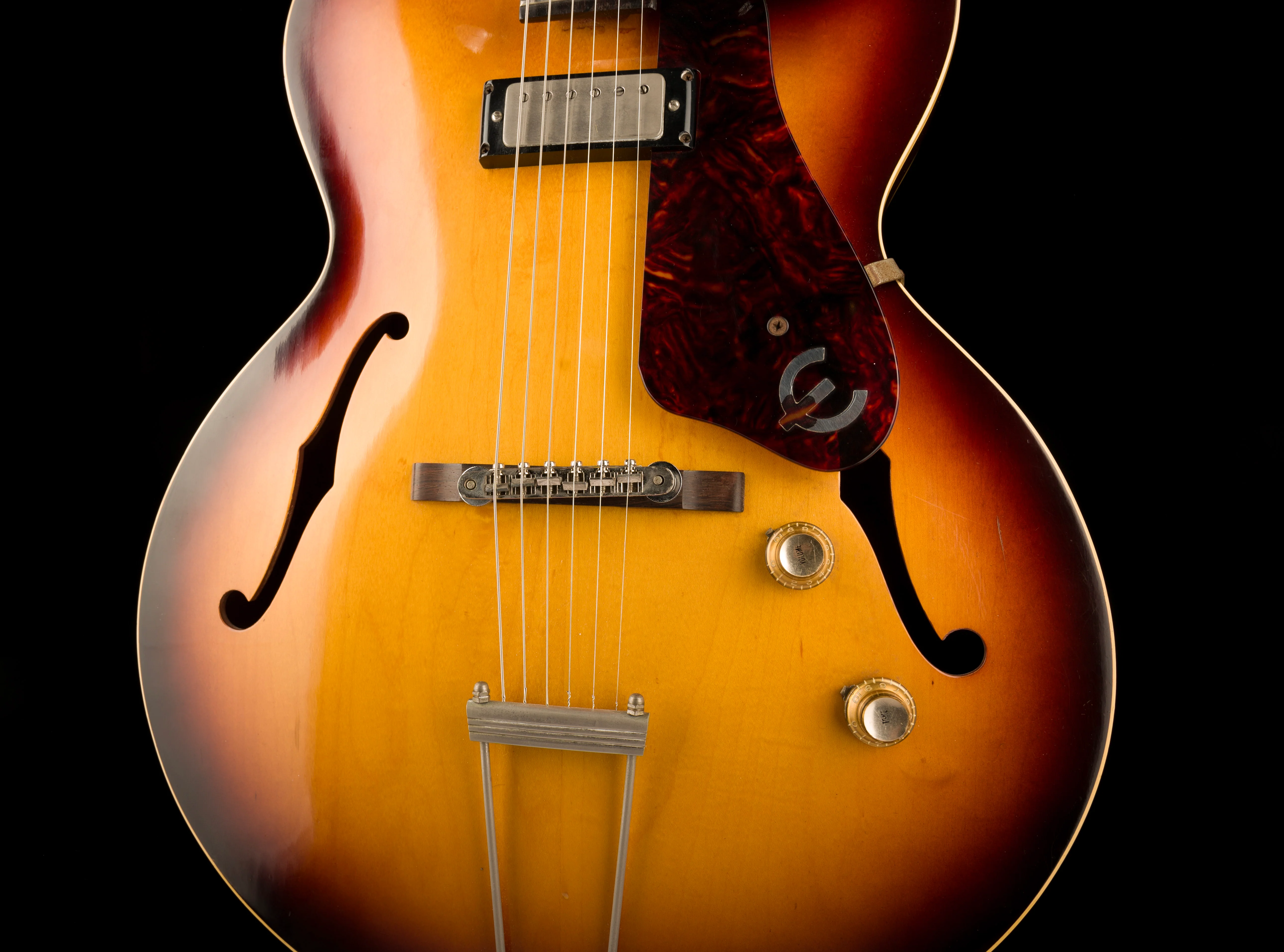 Vintage 1960/61 Epiphone Sorrento E452T Shaded Sunburst With HSC - Image 6