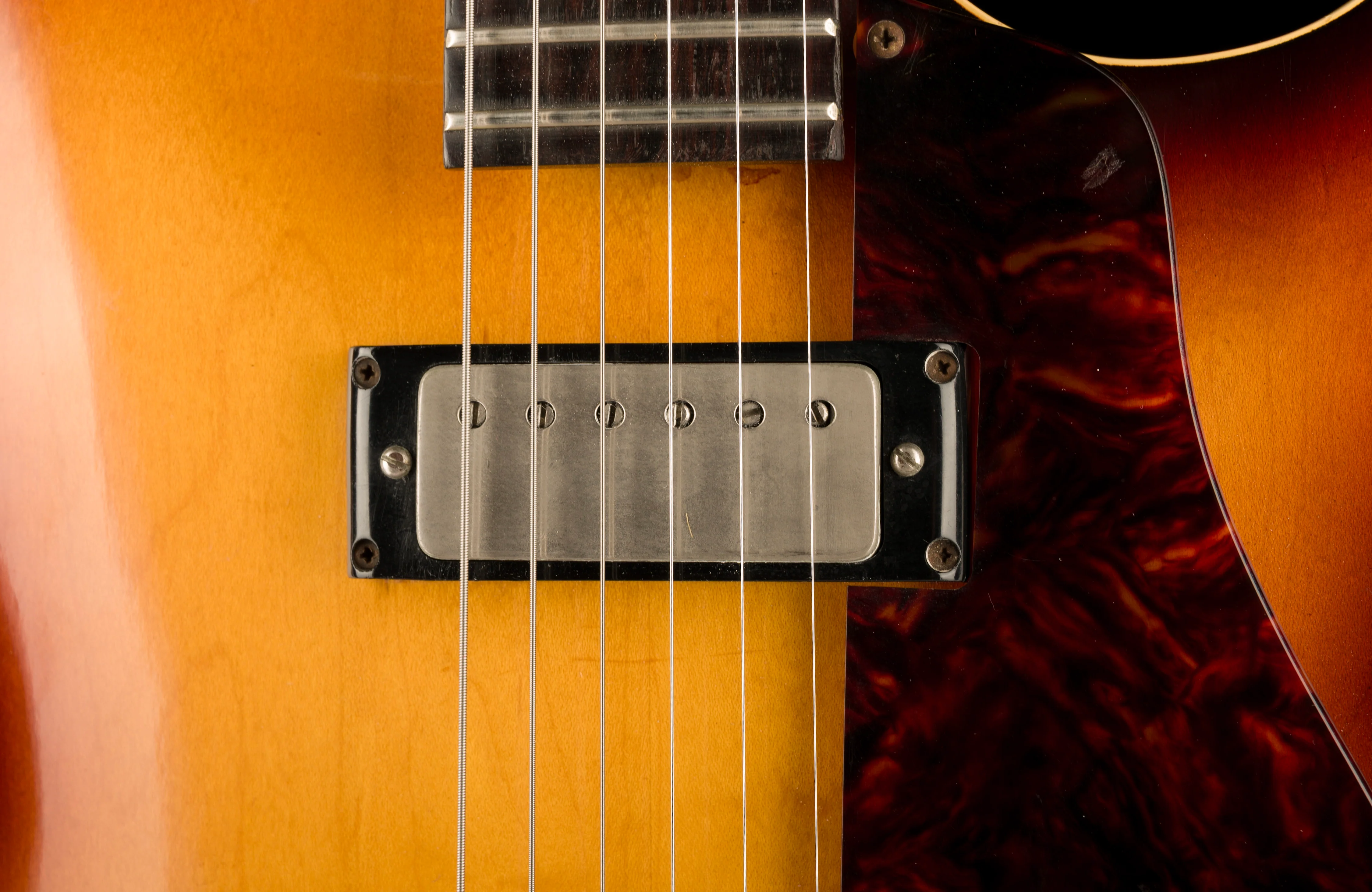 Vintage 1960/61 Epiphone Sorrento E452T Shaded Sunburst With HSC - Image 7