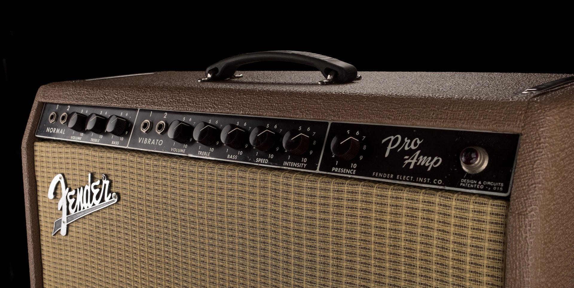 Vintage 1962 Fender Pro Amp Guitar Amp Combo - Image 3