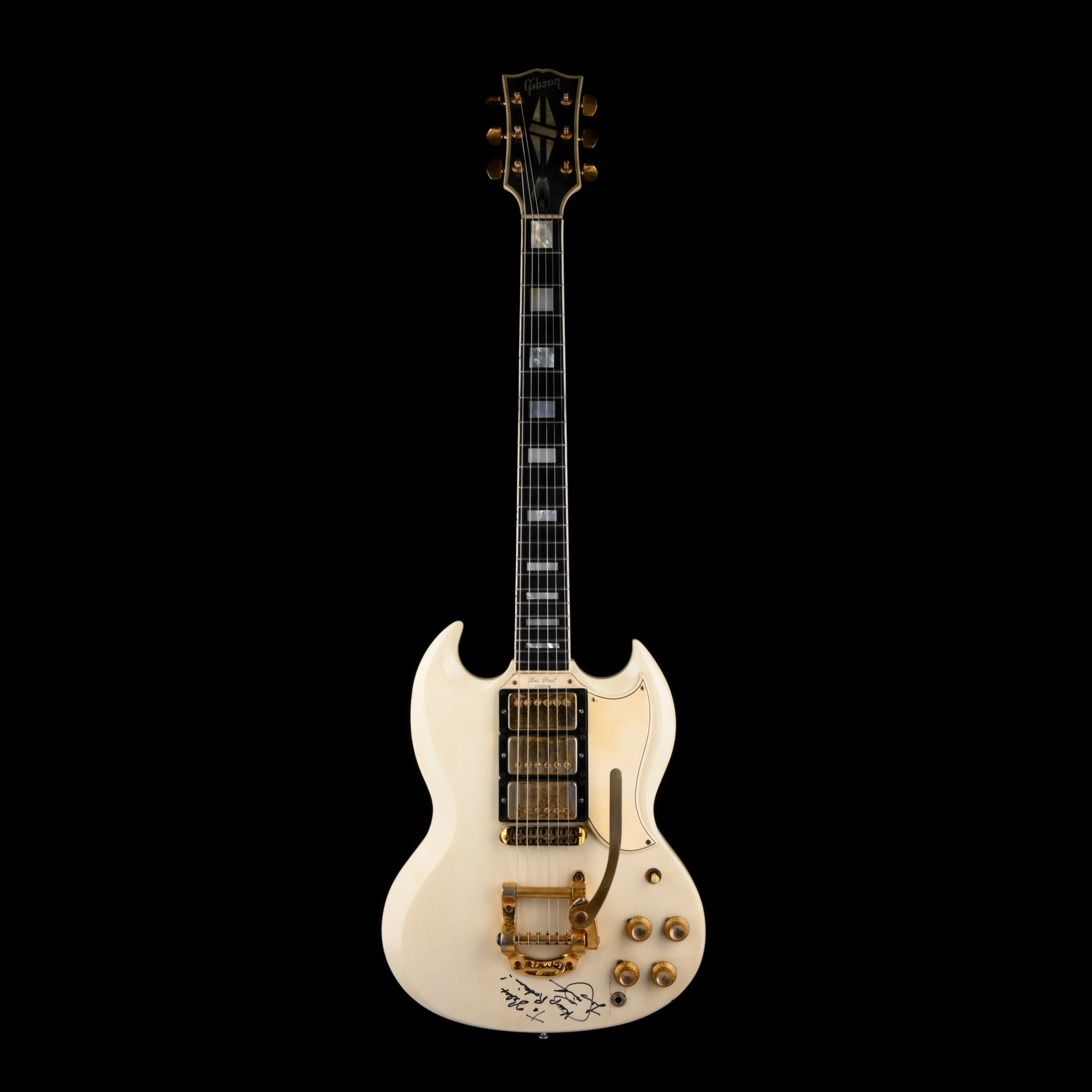 Vintage 1963 Gibson Les Paul Custom SG White with Case - Signed by Les Paul - Image 2