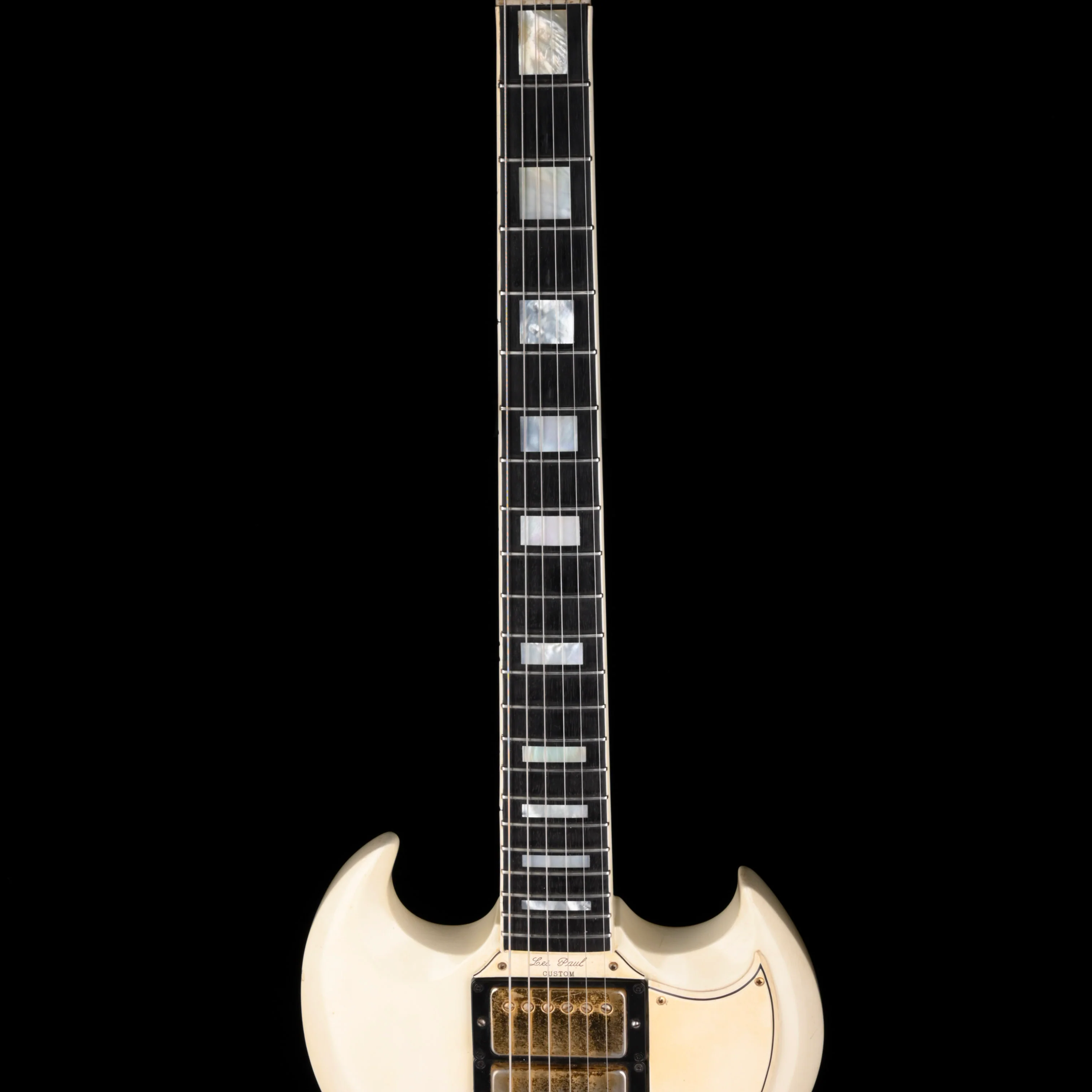 Vintage 1963 Gibson Les Paul Custom SG White with Case - Signed by Les Paul - Image 9