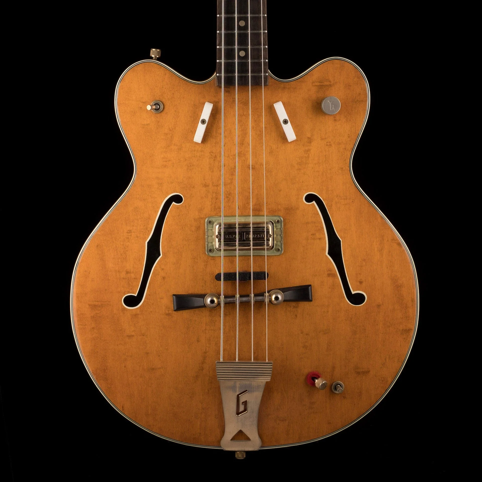 Vintage 1963 Gretsch 6070 Country Gentleman Hollow Body Bass Natural/Walnut