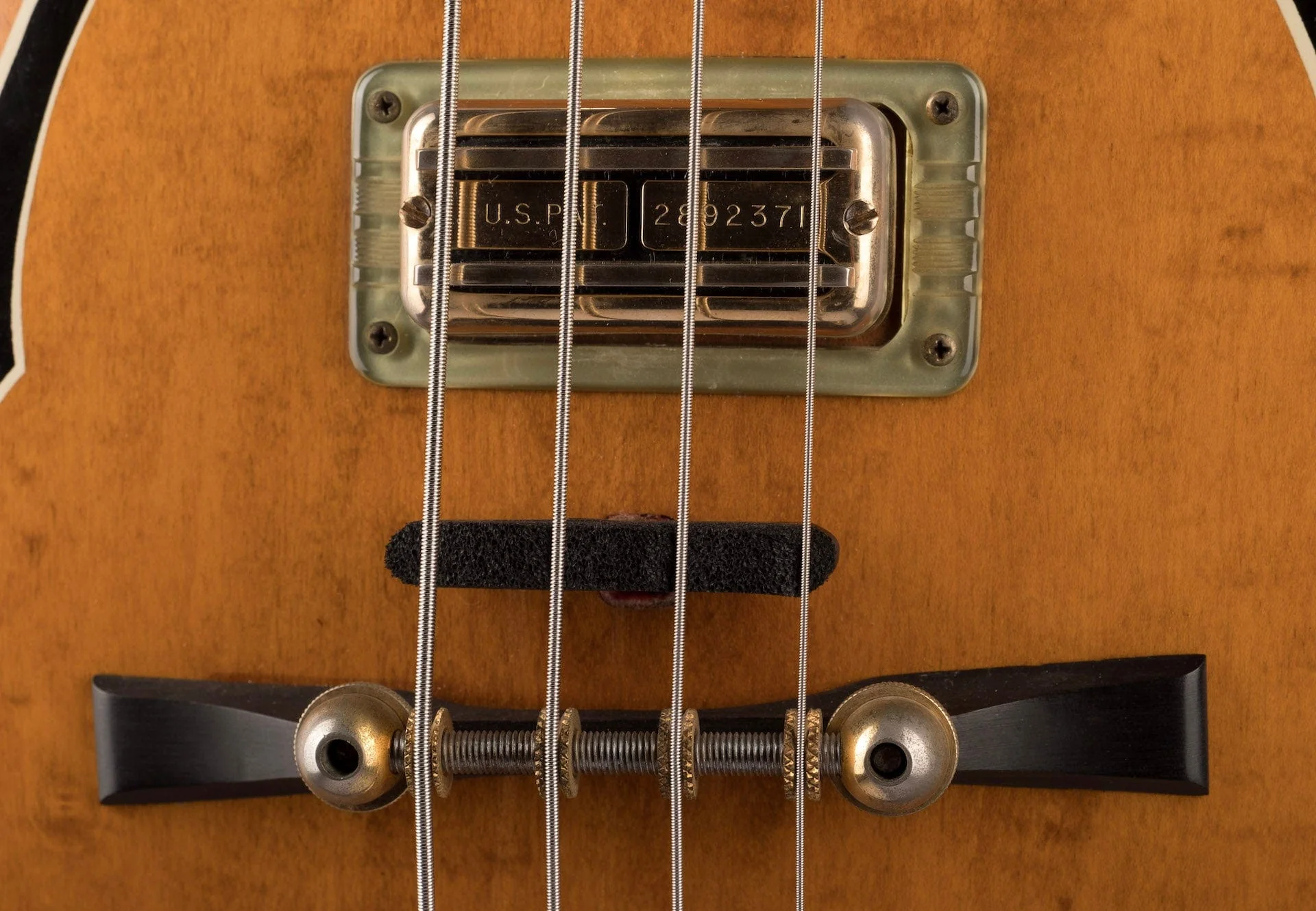 Vintage 1963 Gretsch 6070 Country Gentleman Hollow Body Bass Natural/Walnut - Image 7