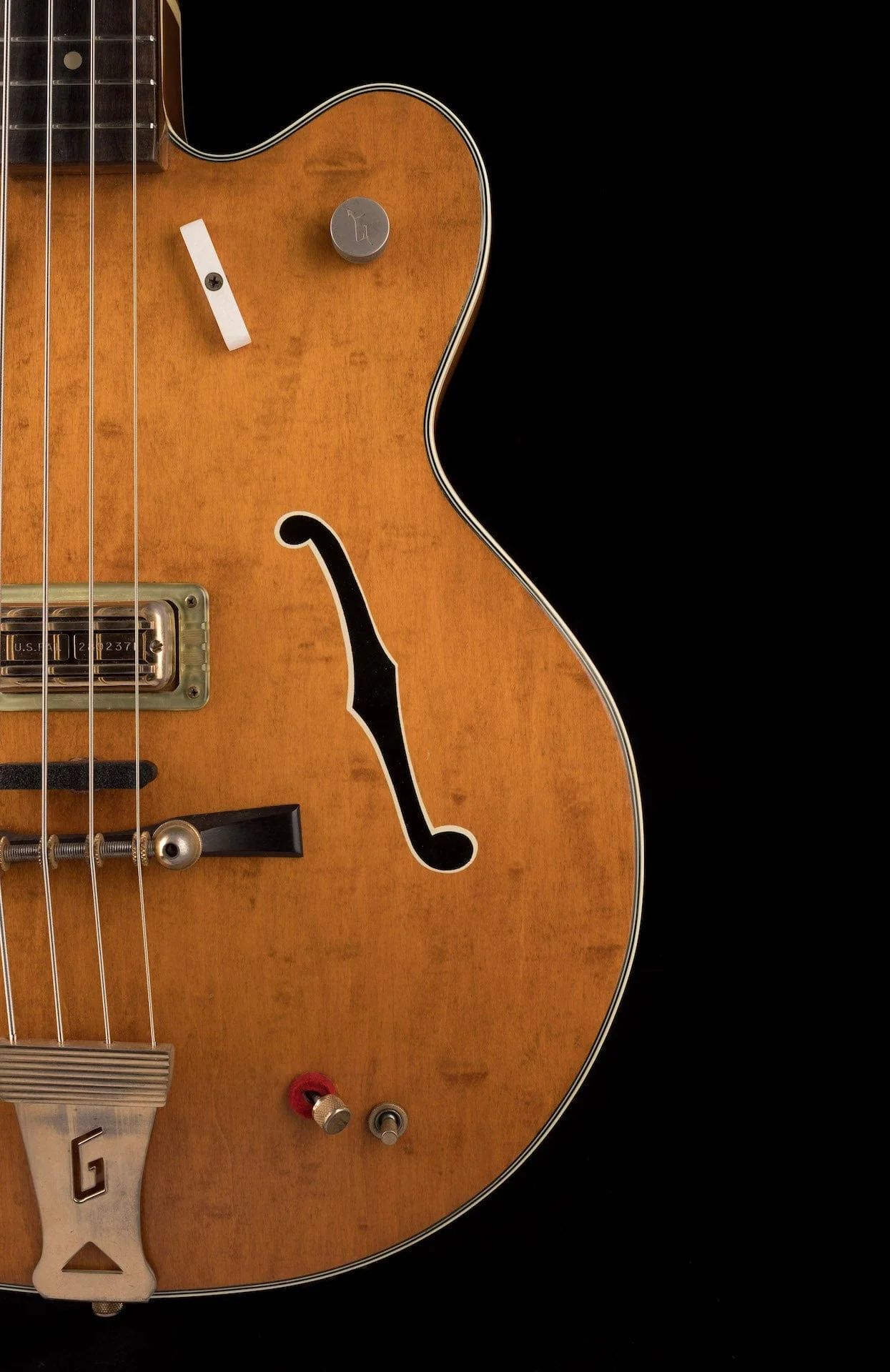Vintage 1963 Gretsch 6070 Country Gentleman Hollow Body Bass Natural/Walnut - Image 8