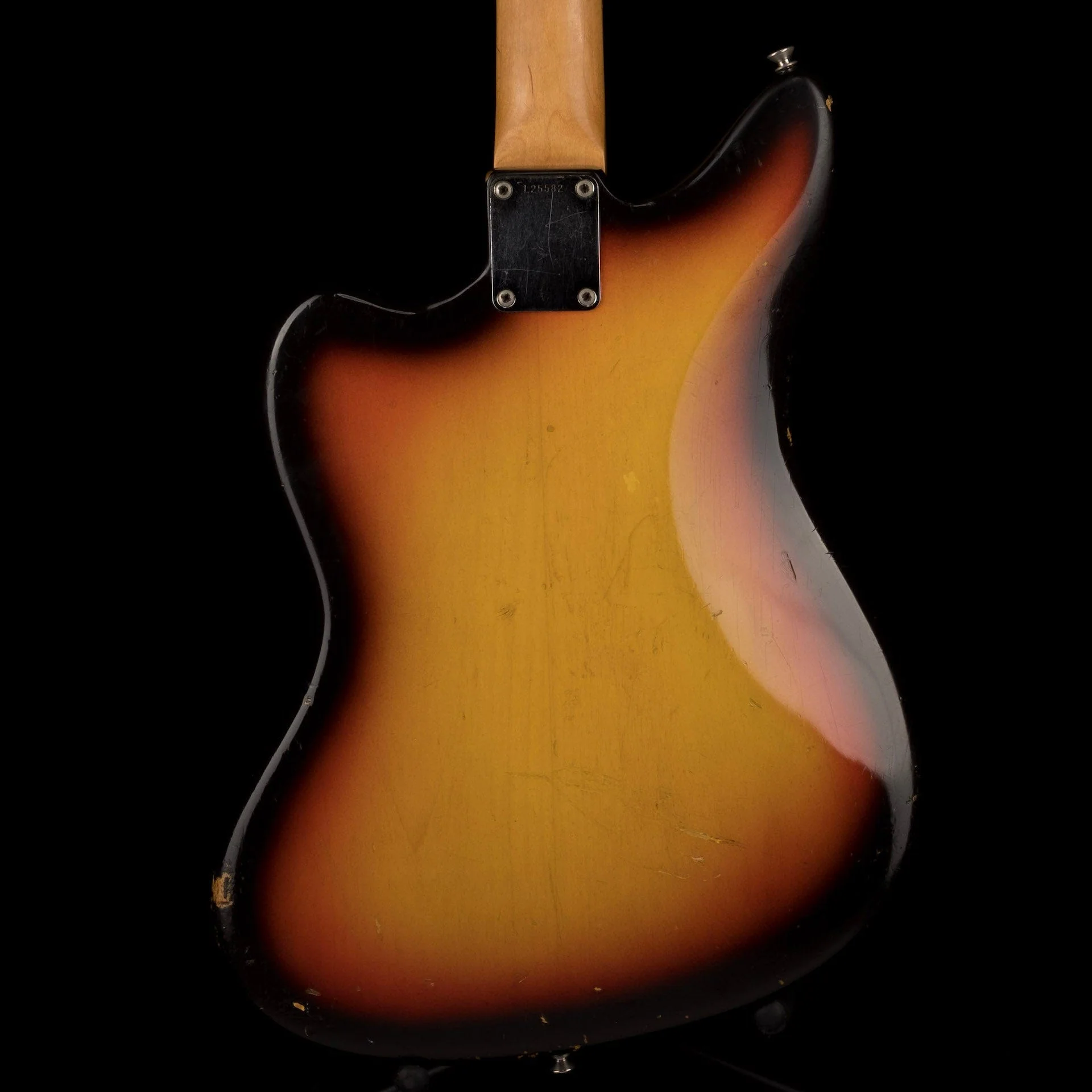 Vintage 1963 Fender Jaguar 3-Tone Sunburst Electric Guitar With OHSC - Image 13