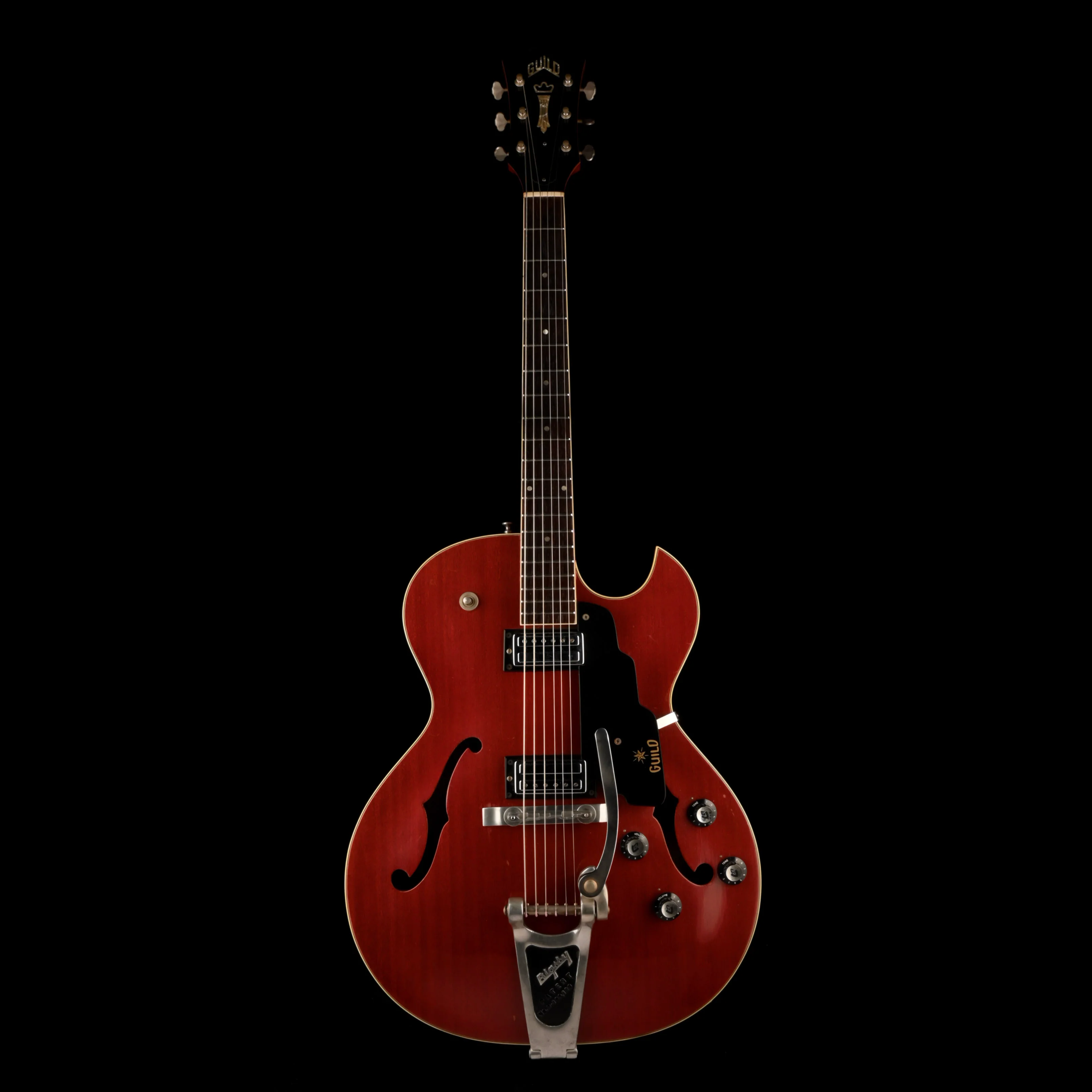 Vintage 1964 Guild Starfire III Cherry Hollow Body Electric Guitar With OHSC - Image 2