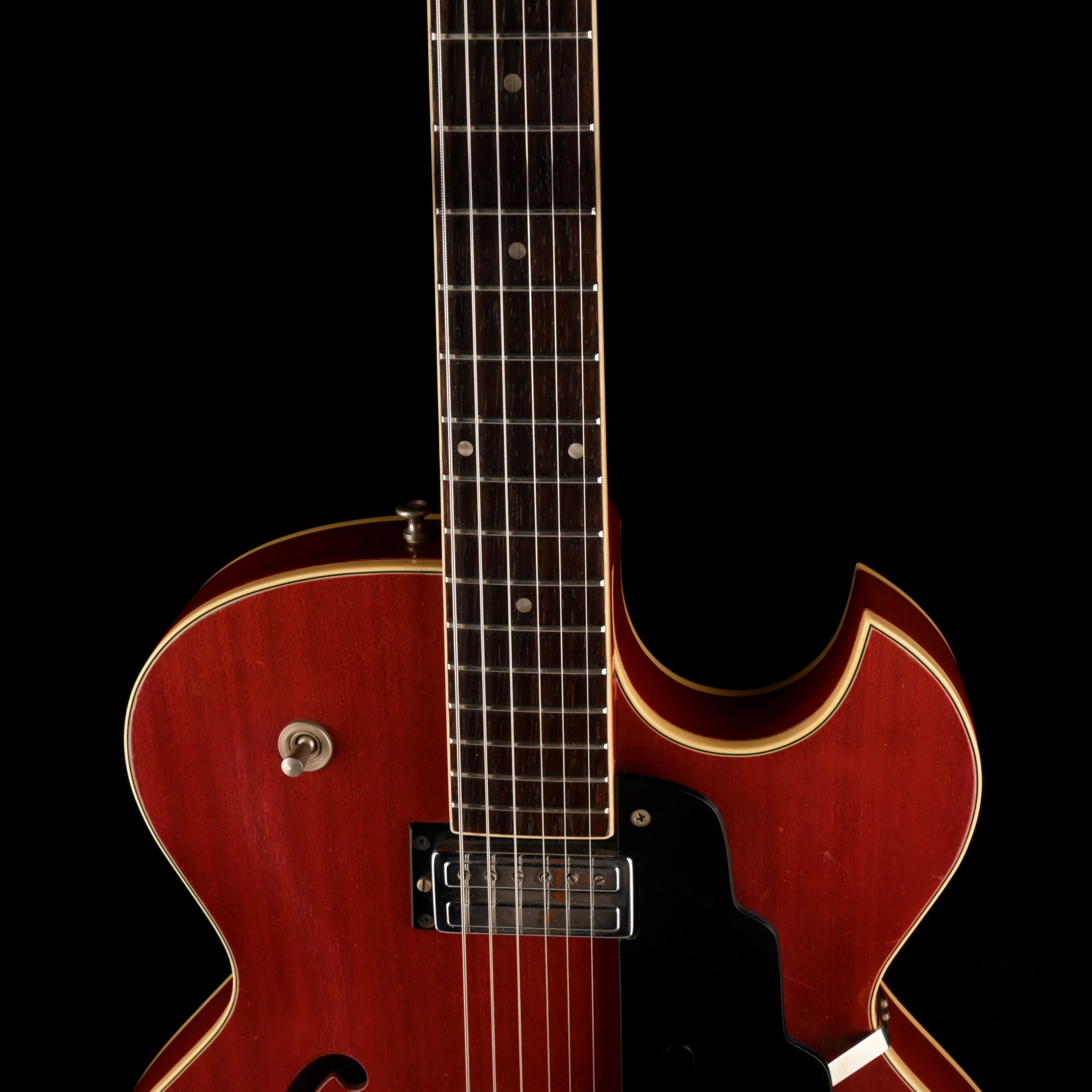 Vintage 1964 Guild Starfire III Cherry Hollow Body Electric Guitar With OHSC - Image 3