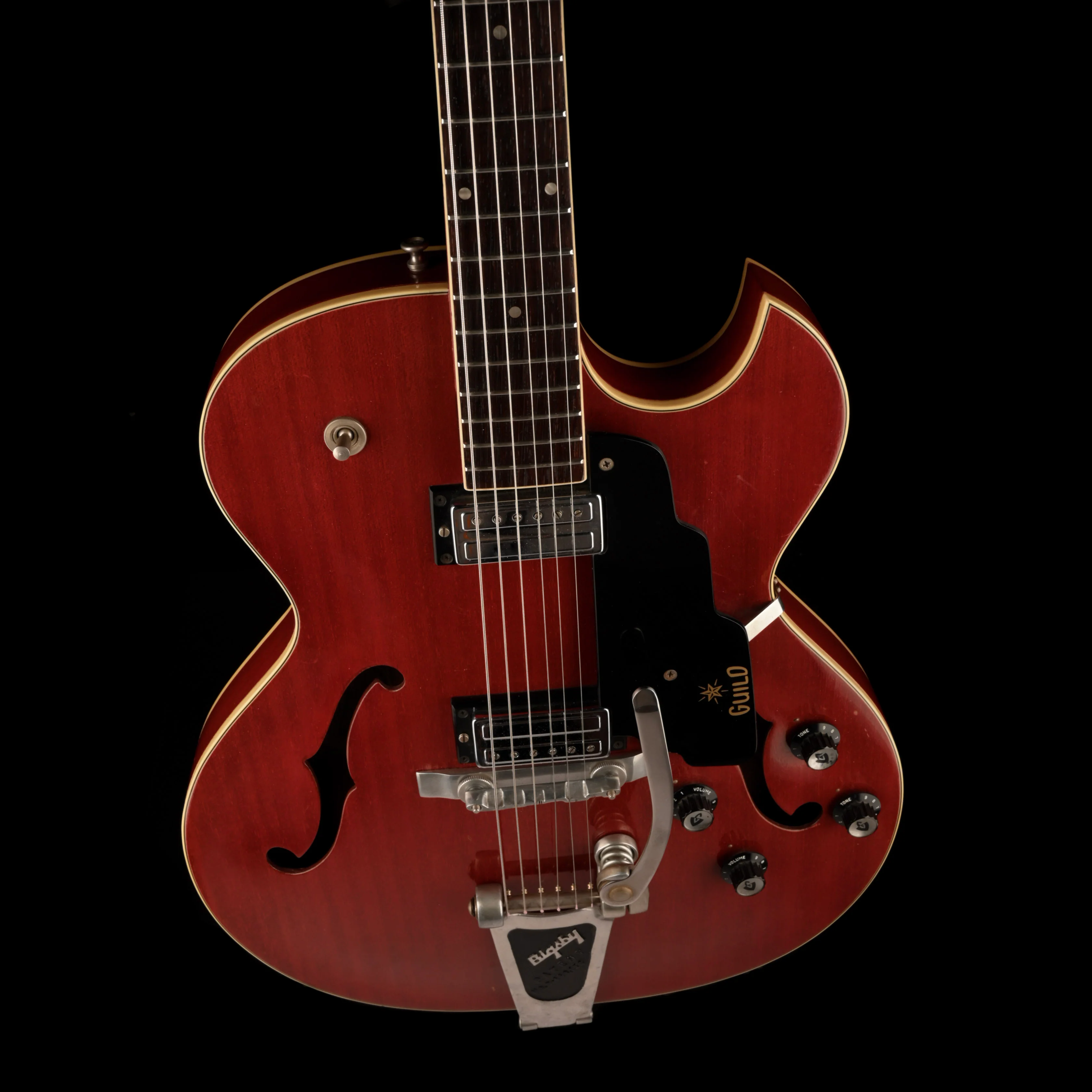 Vintage 1964 Guild Starfire III Cherry Hollow Body Electric Guitar With OHSC - Image 4