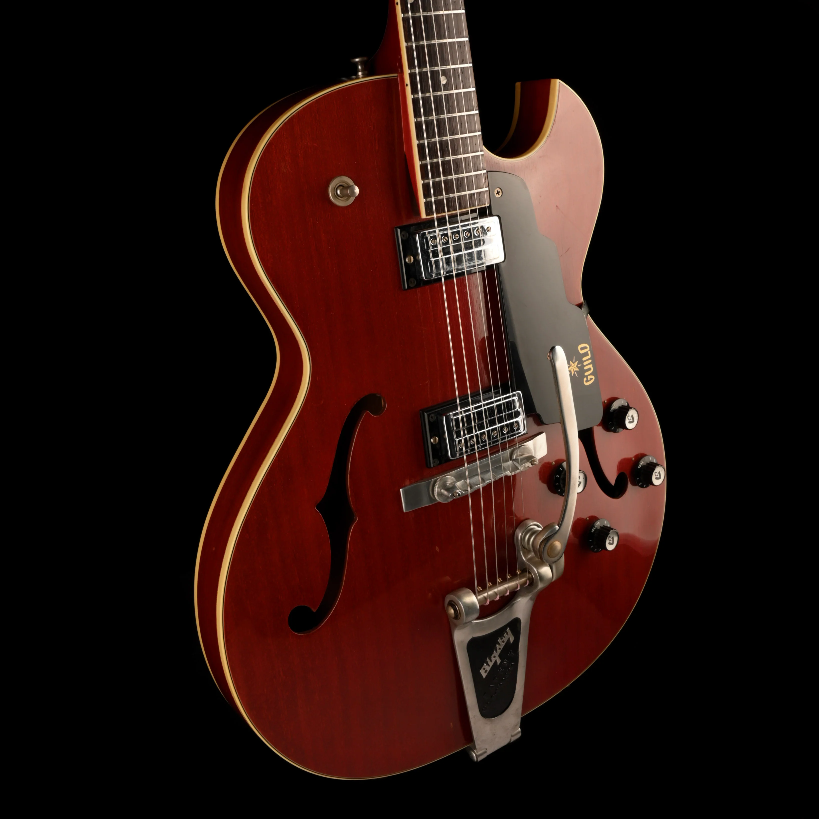 Vintage 1964 Guild Starfire III Cherry Hollow Body Electric Guitar With OHSC - Image 7