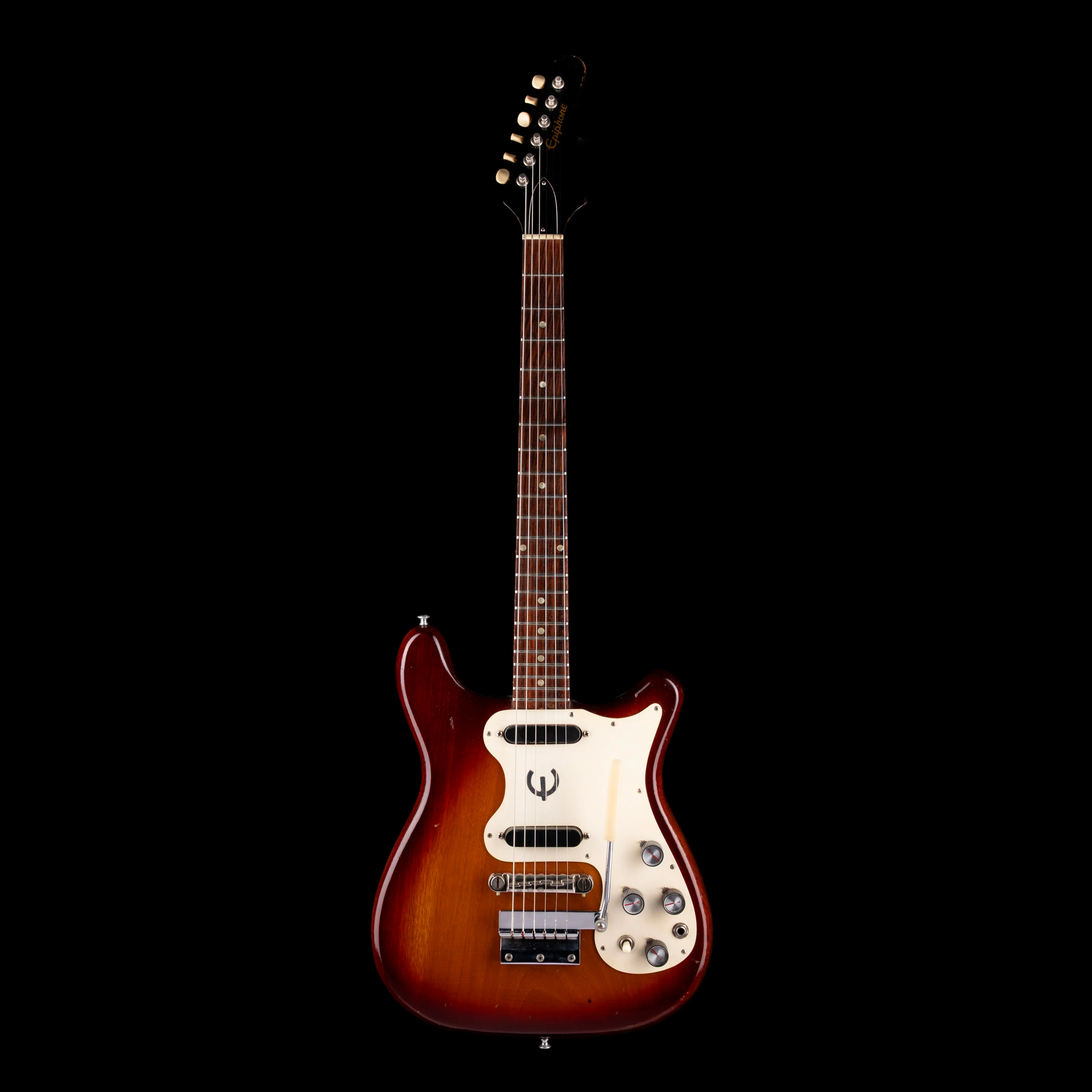 Pre Owned 1965-66 Epiphone Olympic Double Cut Sunburst With OSSC - Image 2
